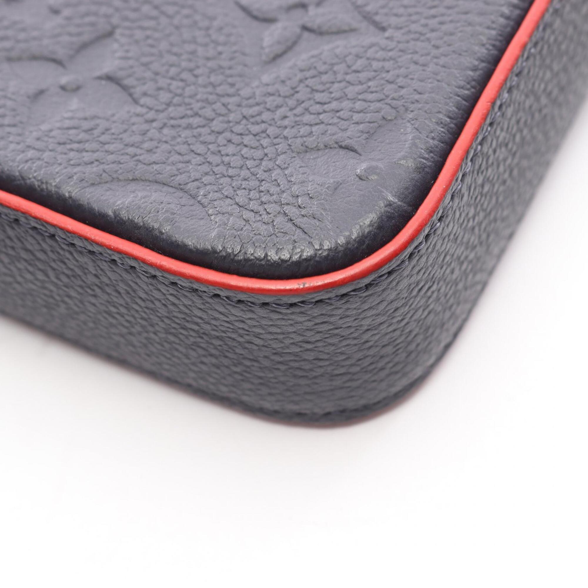Louis Vuitton Marine Rouge Navy Red Color Monogram Empreinte Pochette Shoulder Bag (Pre-Owned)