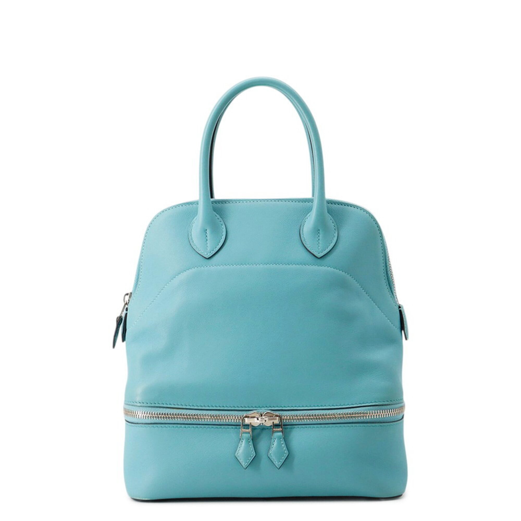 Hermes Blue Swift Leather Handbag (Pre-Owned)