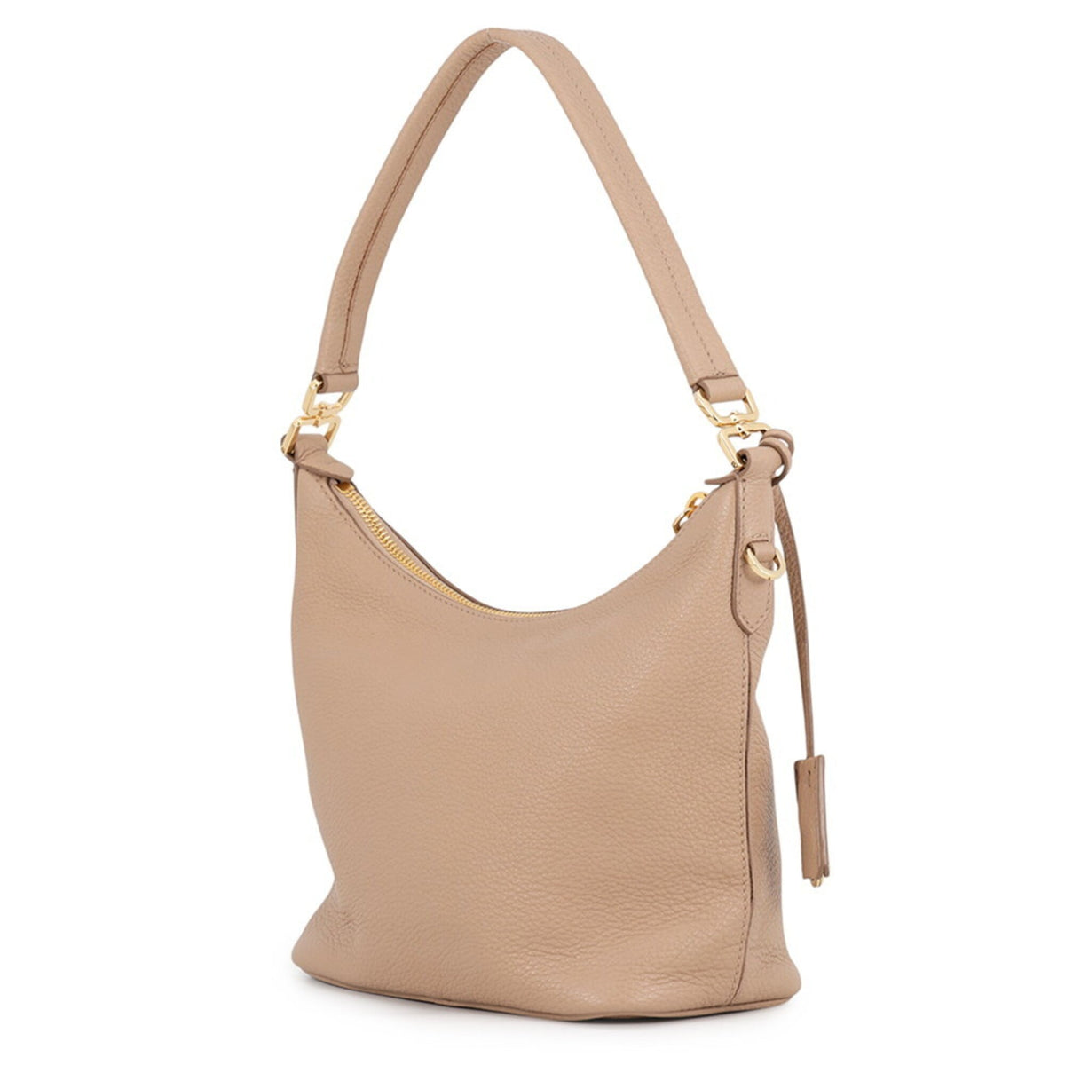 Prada Beige Leather Handbag Shoulder Bag (Pre-Owned)