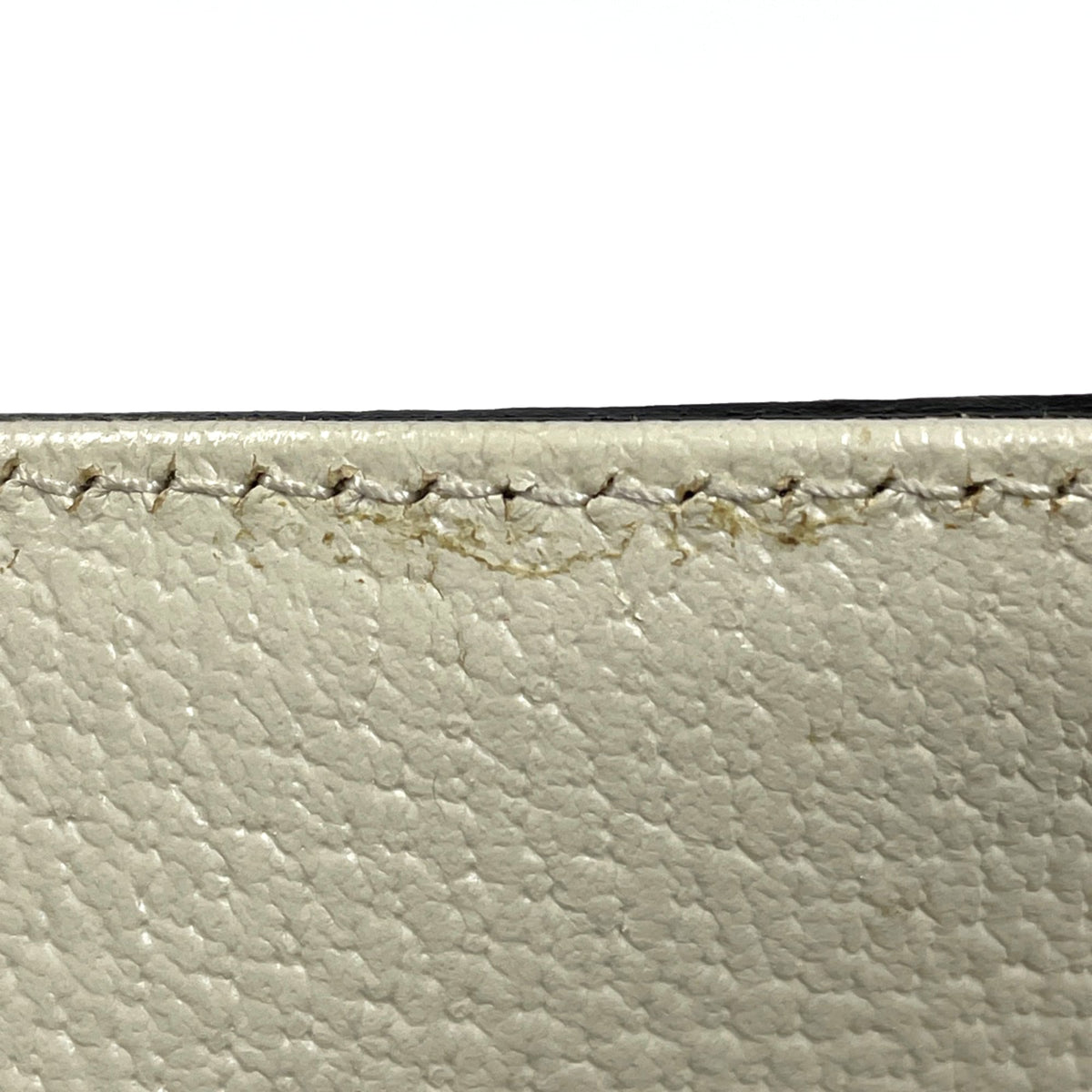 Gucci Beige White Coated Canvas Leather Tote Bag (Pre-Owned)