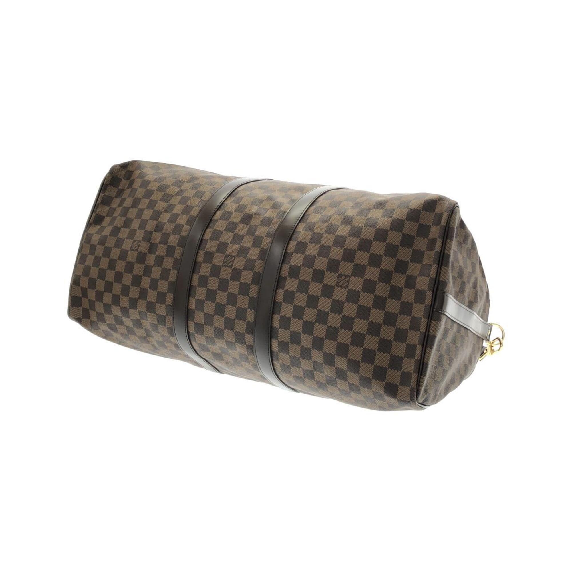 Louis Vuitton Ebene Coated Canvas Boston Bag (Pre-Owned)