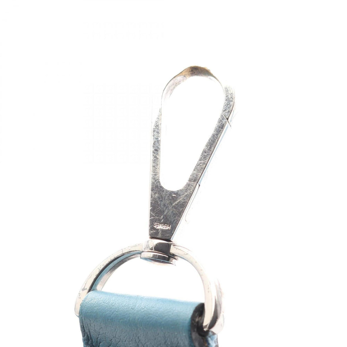 Hermes Blue Taurillon Clemence Leather Leather Handbag Shoulder Bag (Pre-Owned)
