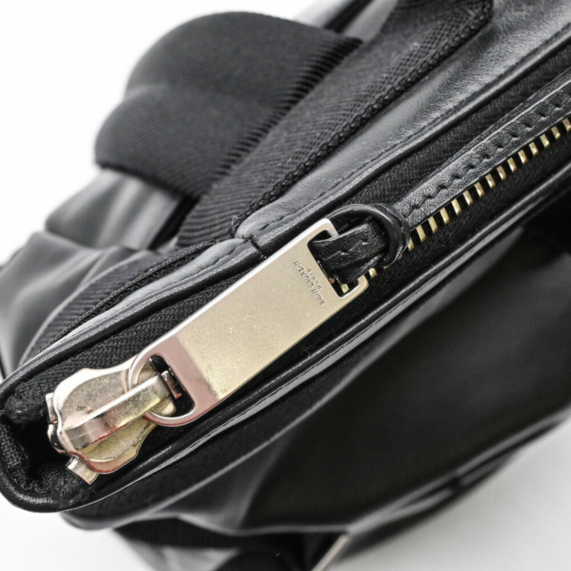 Yves Saint Laurent Black Pvc Backpack (Pre-Owned)