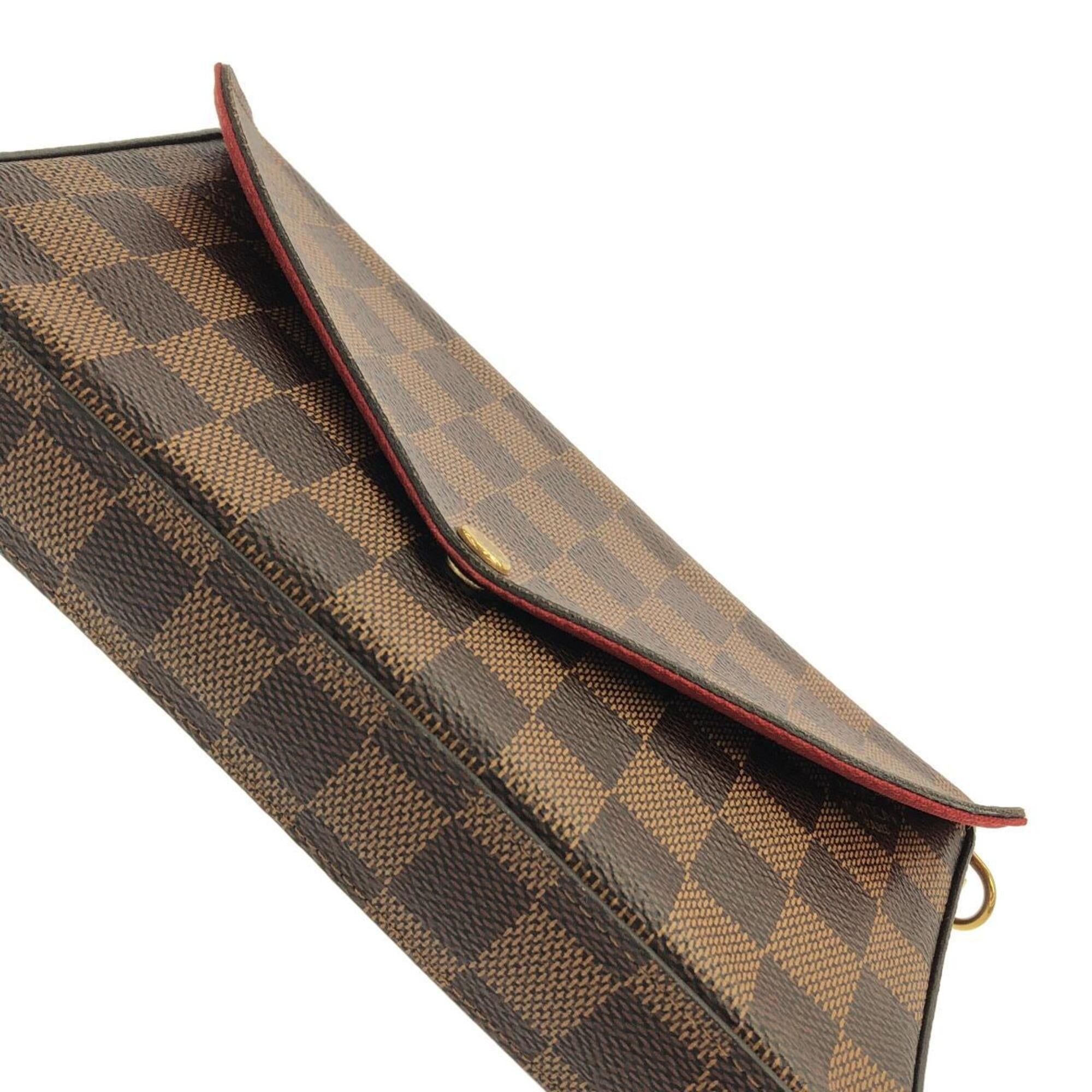 Louis Vuitton Brown Coated Canvas Pochette Shoulder Bag (Pre-Owned)