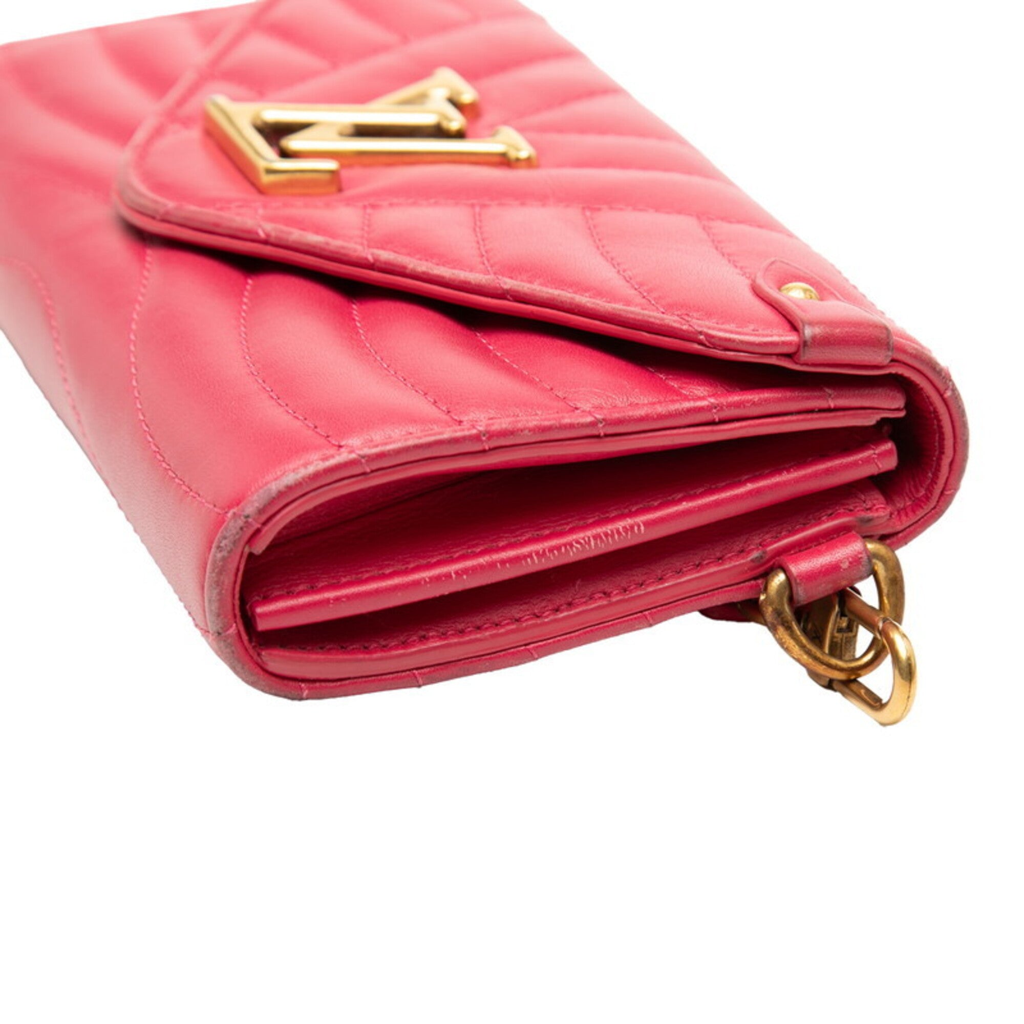 Louis Vuitton Freesia Pink Leather Long Wallet (Bi-Fold) (Pre-Owned)