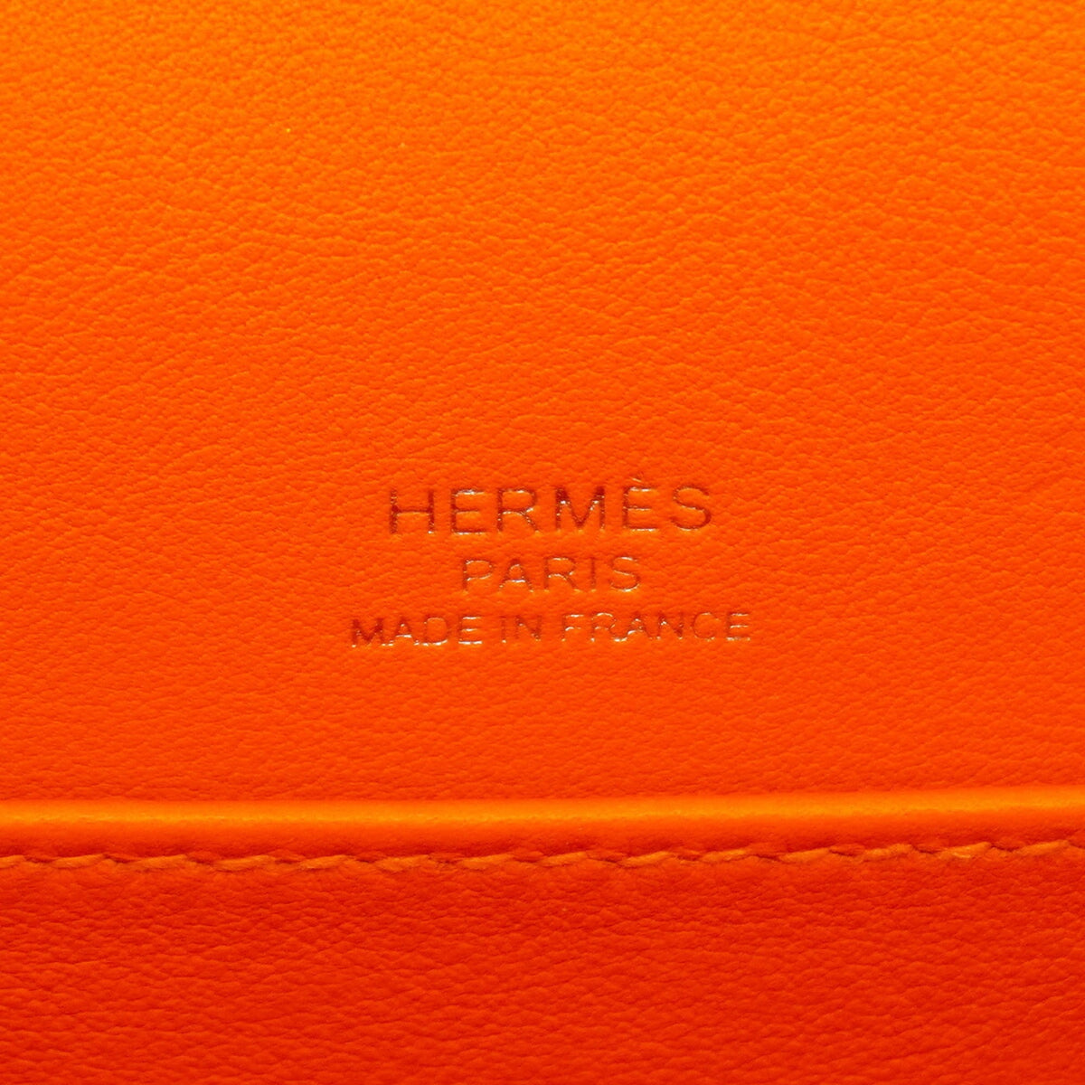 Hermes Orange Chevre Myzore Leather Shoulder Bag (Pre-Owned)