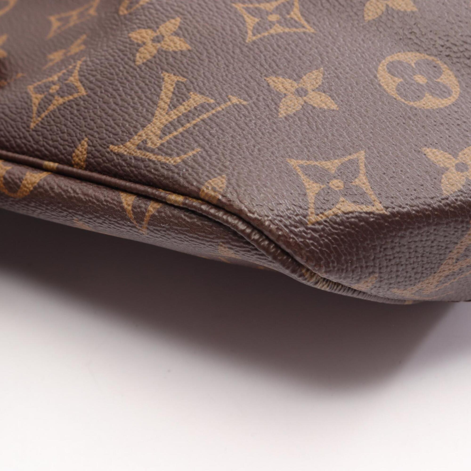 Louis Vuitton Brown Pivoine Monogram Pvc Coated Canvas Leather Handbag Pouch Tote Bag (Pre-Owned)