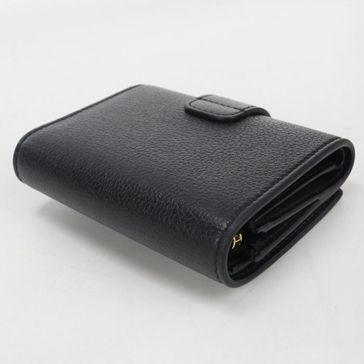 Celine Black Leather Wallet (Tri-Fold) (Pre-Owned)