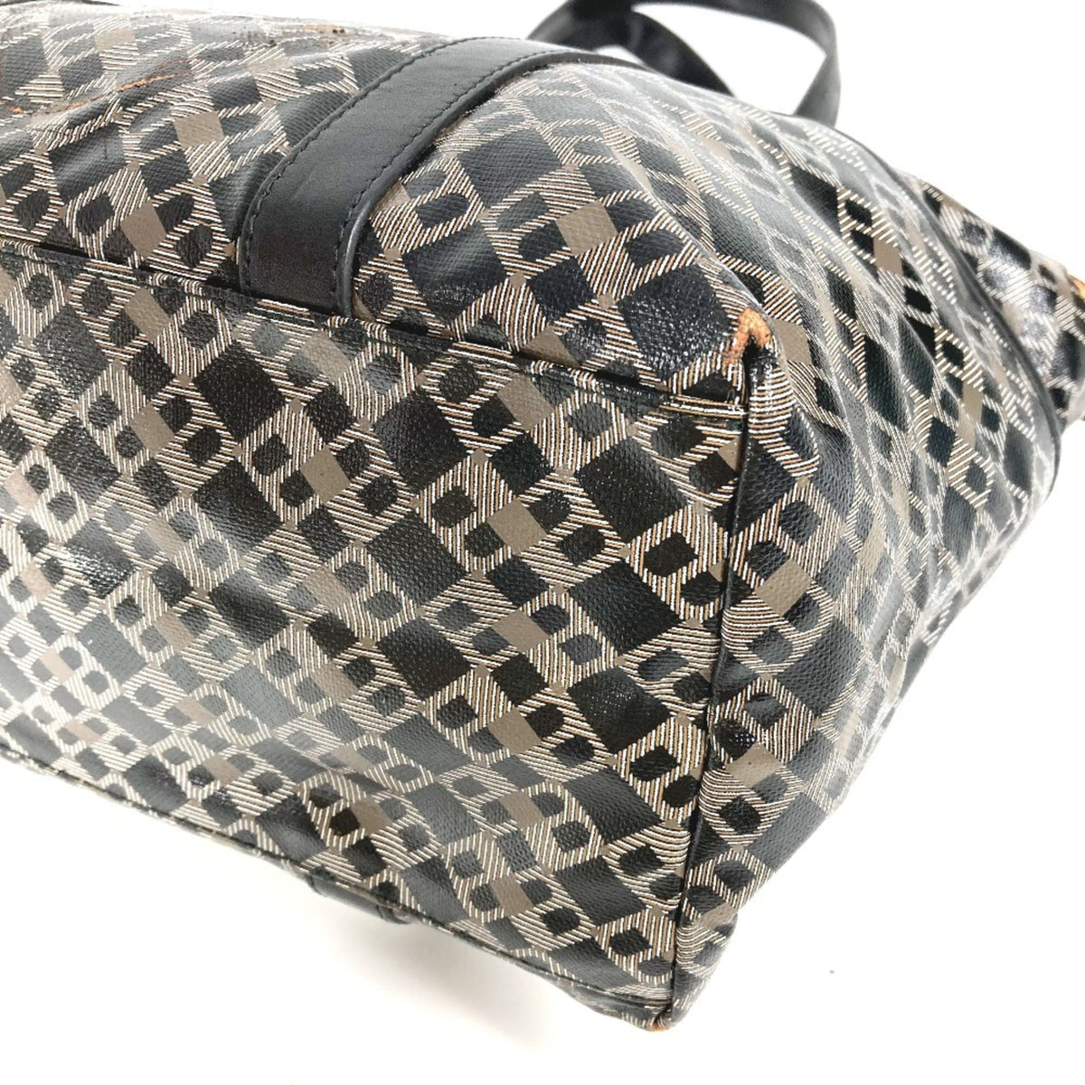 Bally Black Pvc Tote Bag (Pre-Owned)