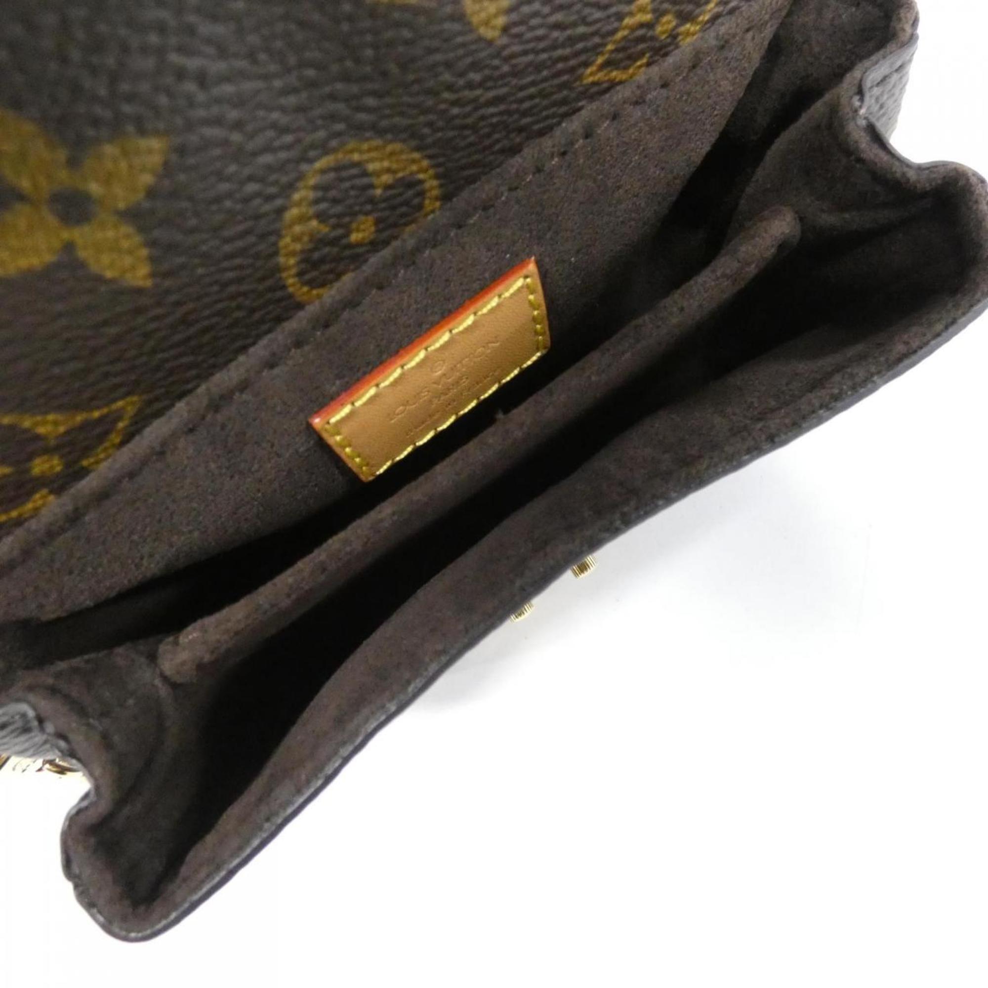Louis Vuitton Marron Coated Canvas Shoulder Bag (Pre-Owned)