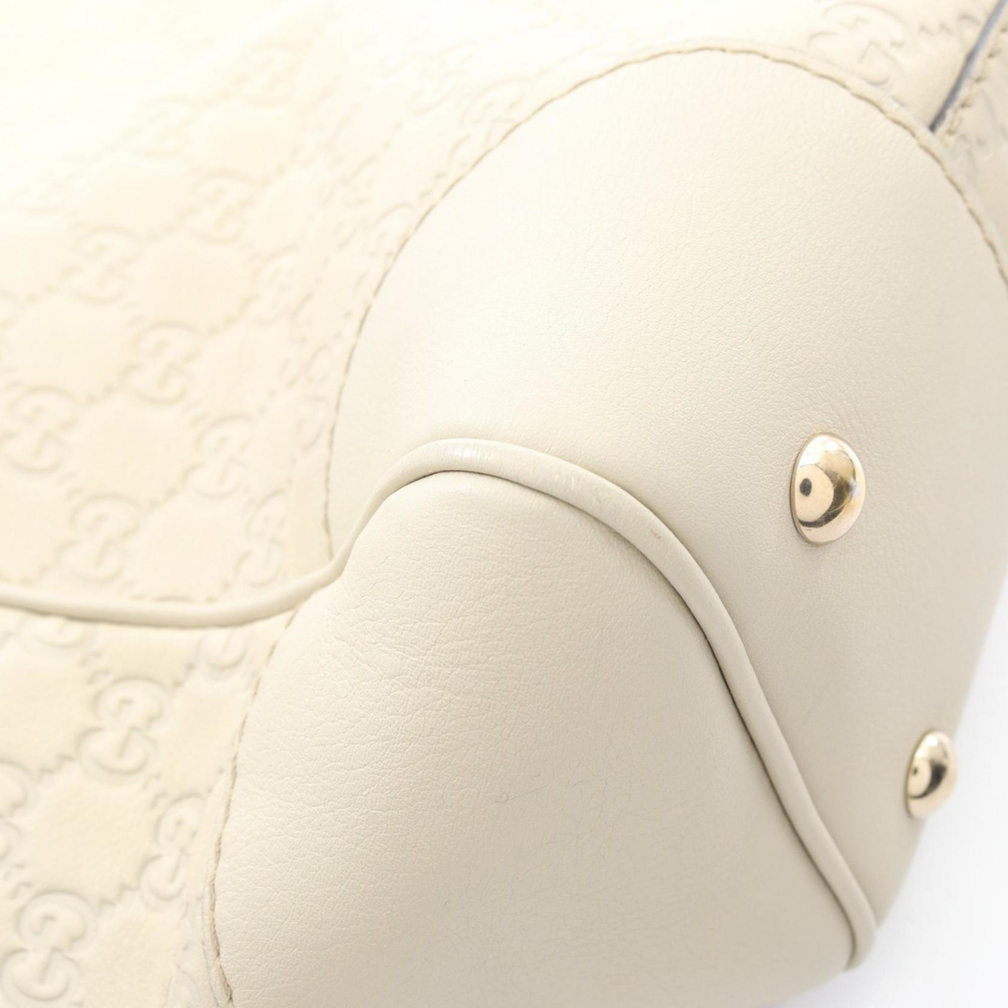 Gucci Beige Leather Tote Bag (Pre-Owned)