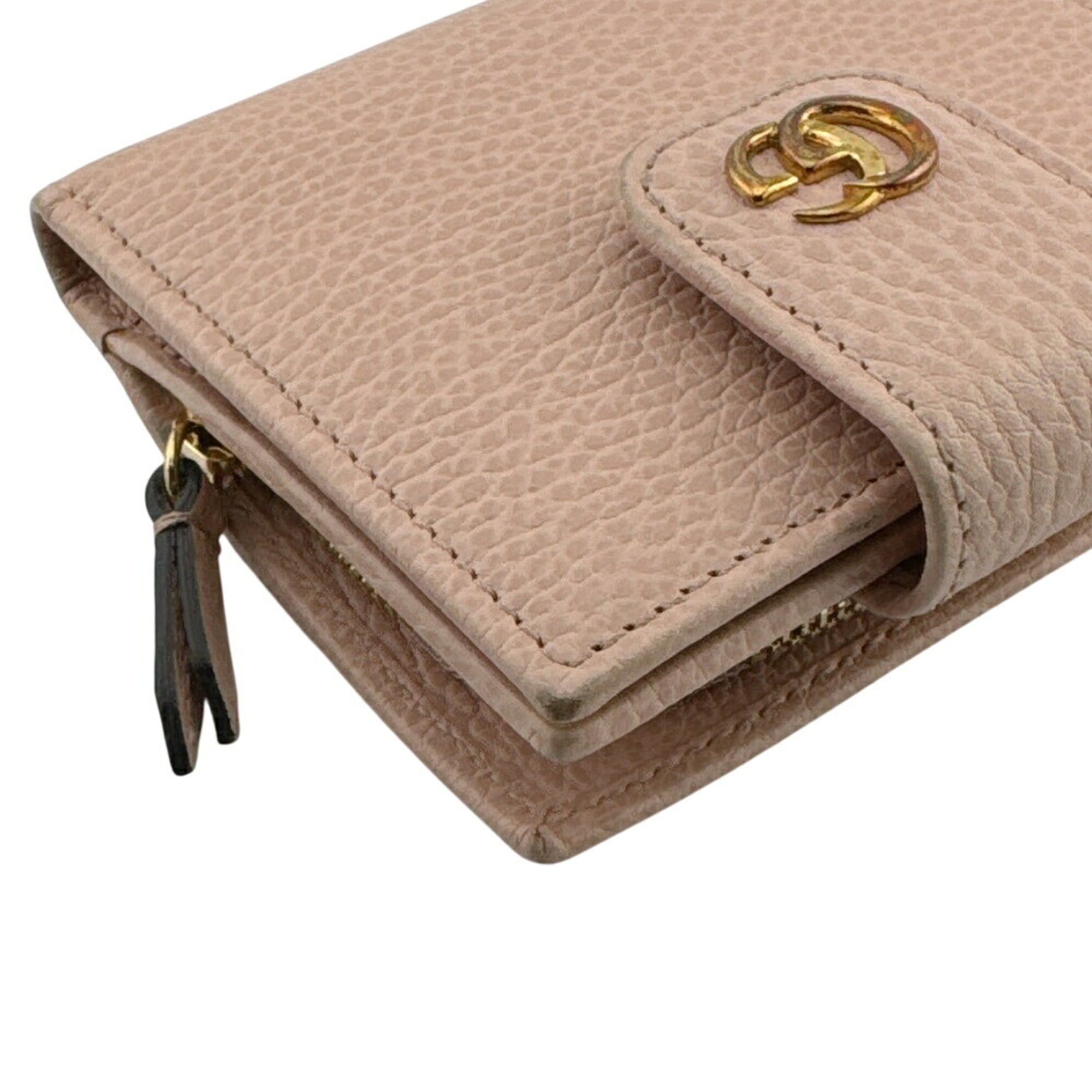 Gucci Pink Leather Wallet (Bi-Fold) (Pre-Owned)