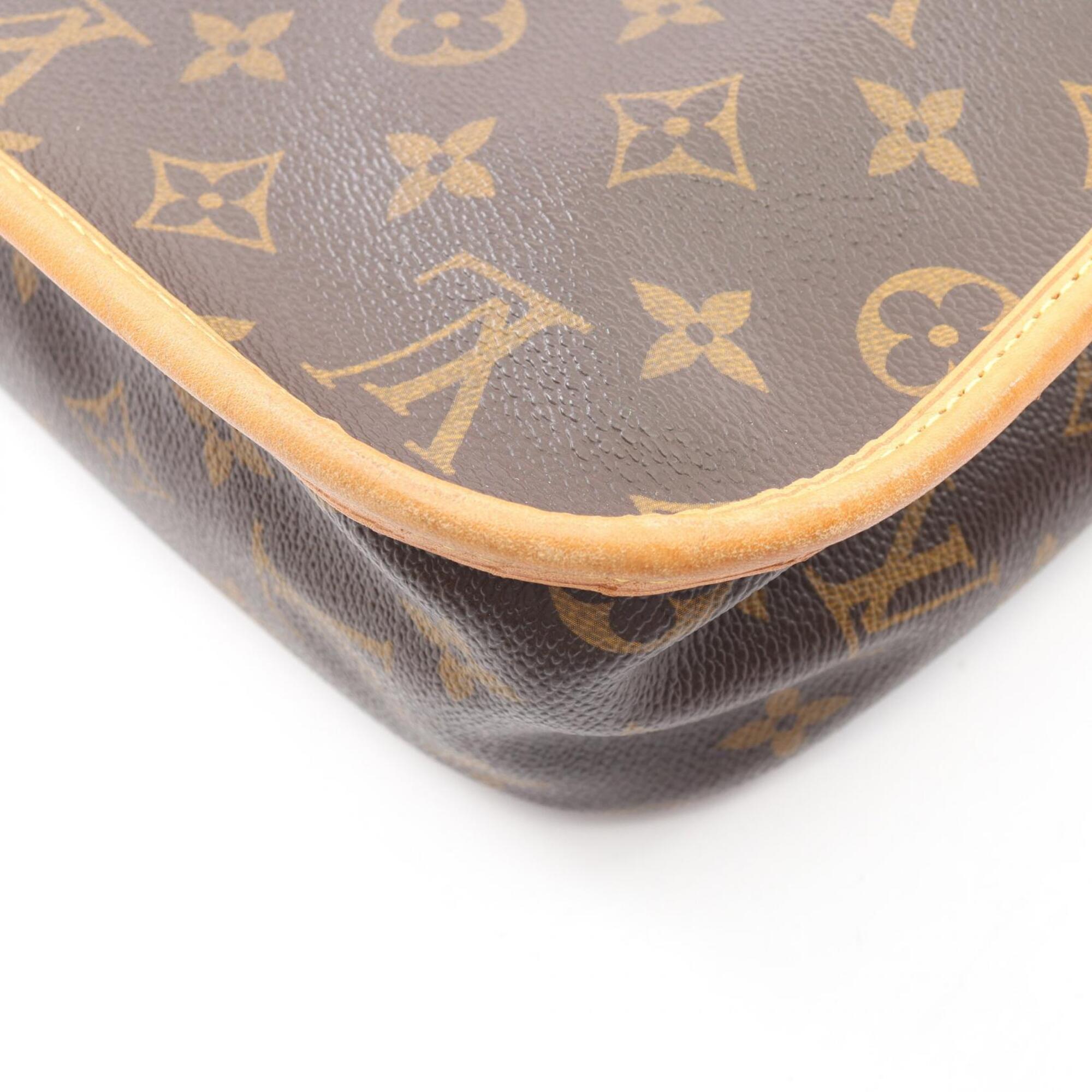 Louis Vuitton Brown Monogram Coated Canvas Leather Shoulder Bag (Pre-Owned)