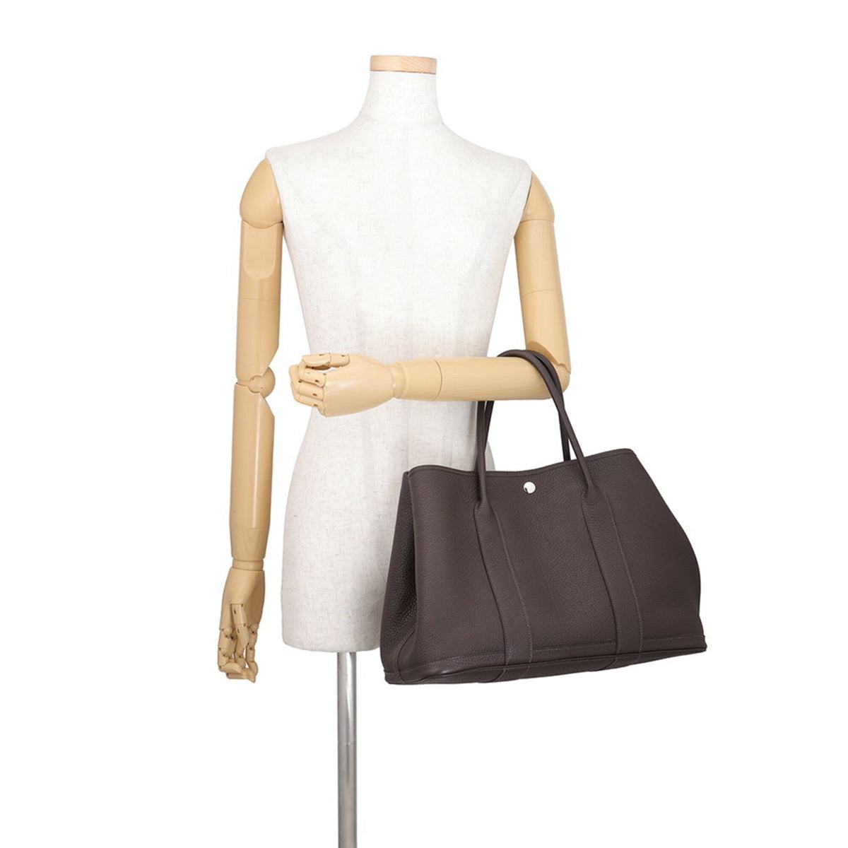 Hermes Ebene Negonda Leather Handbag Tote Bag (Pre-Owned)