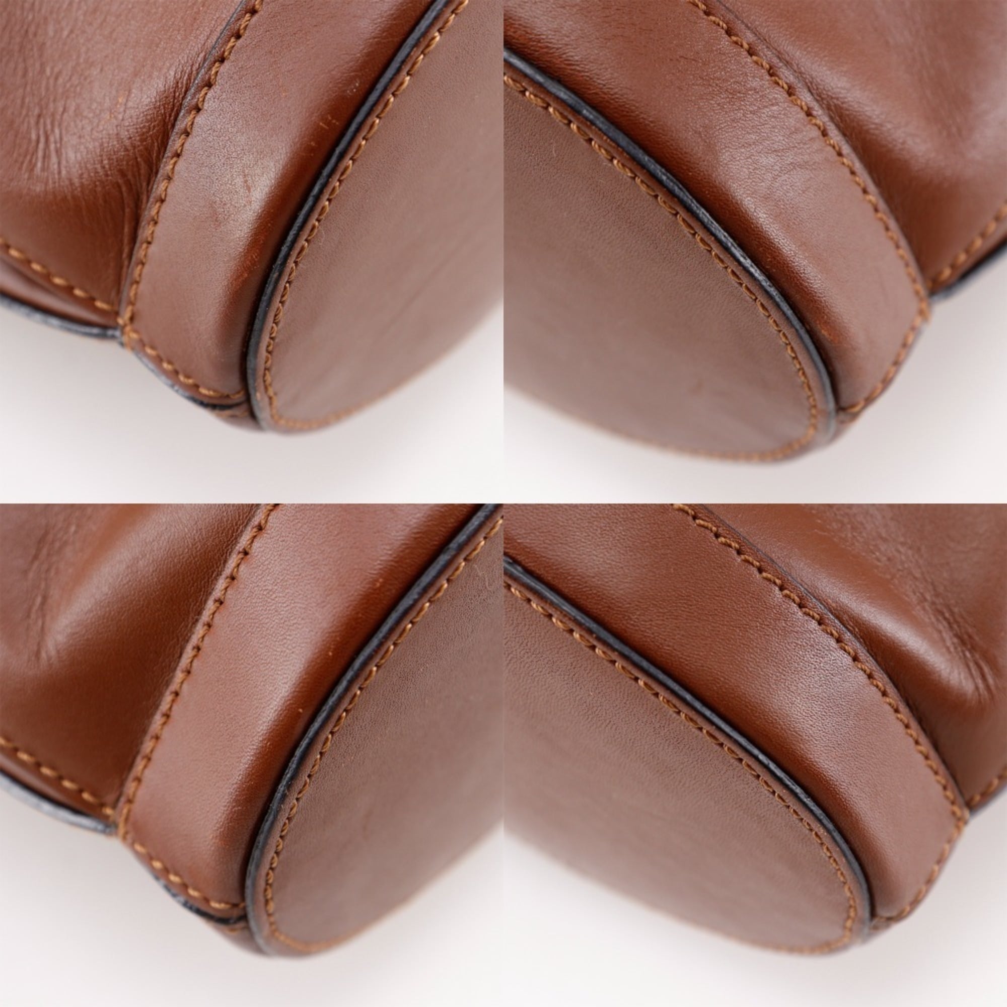 Celine Brown Leather Tote Bag (Pre-Owned)