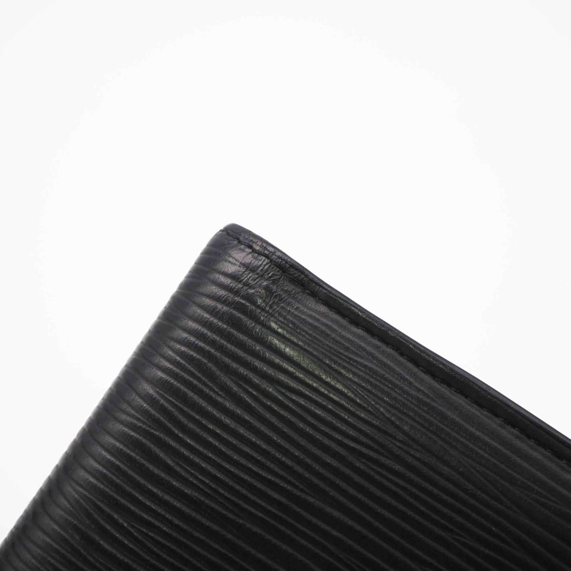 Louis Vuitton Black Yellow Leather Wallet (Bi-Fold) (Pre-Owned)