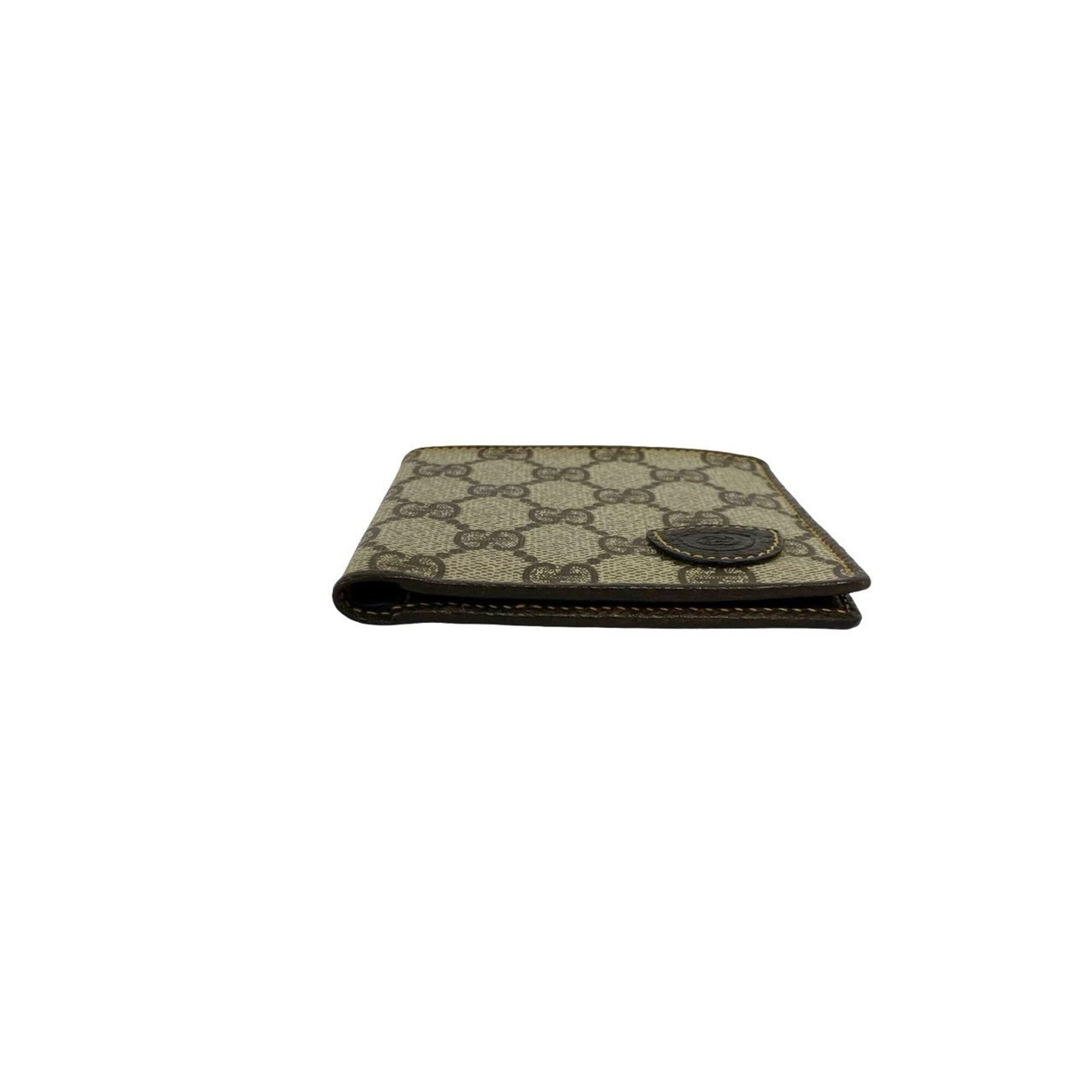 Gucci Brown Leather Pvc Wallet (Bi-Fold) (Pre-Owned)