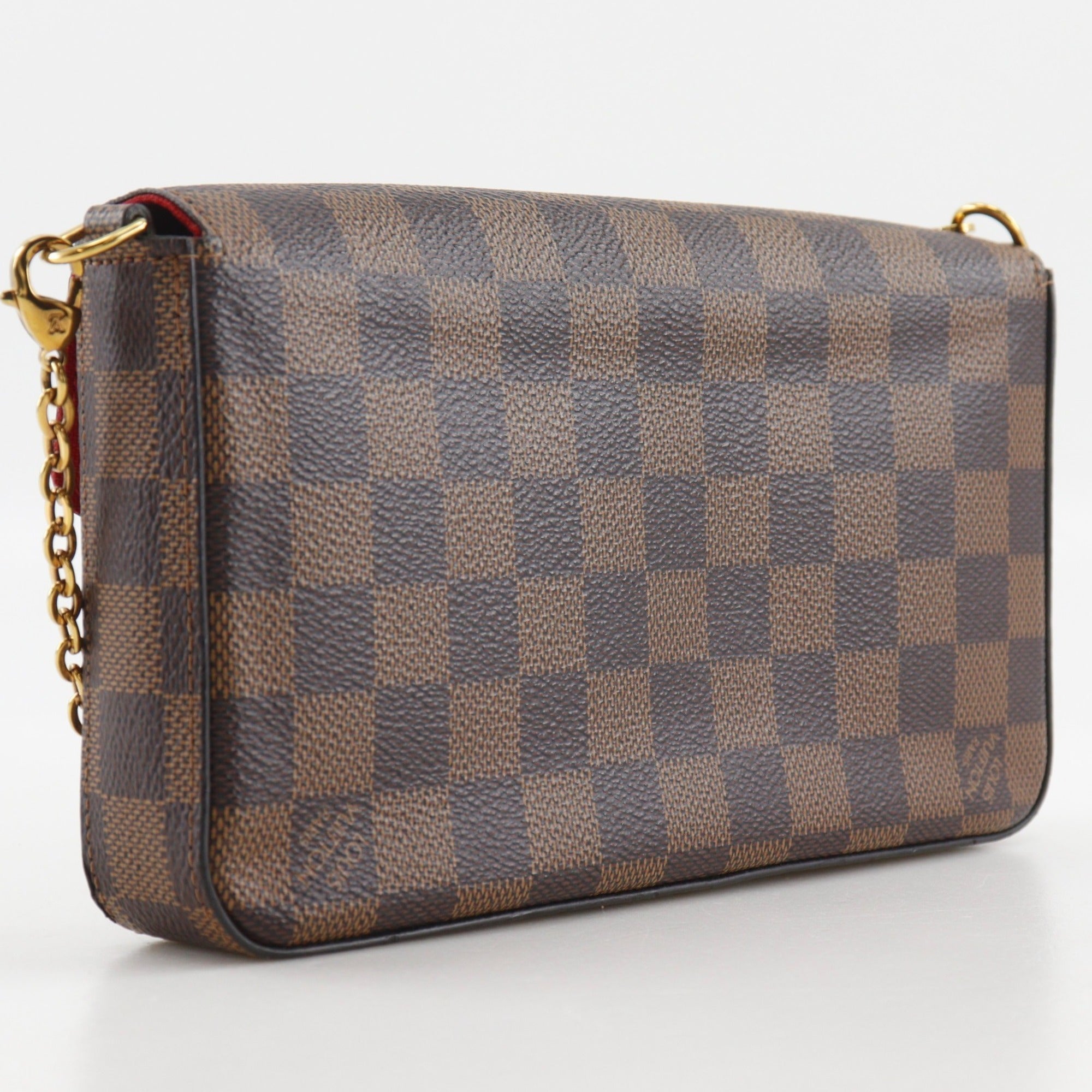 Louis Vuitton Brown Damier Canvas Pochette Pouch Shoulder Bag (Pre-Owned)