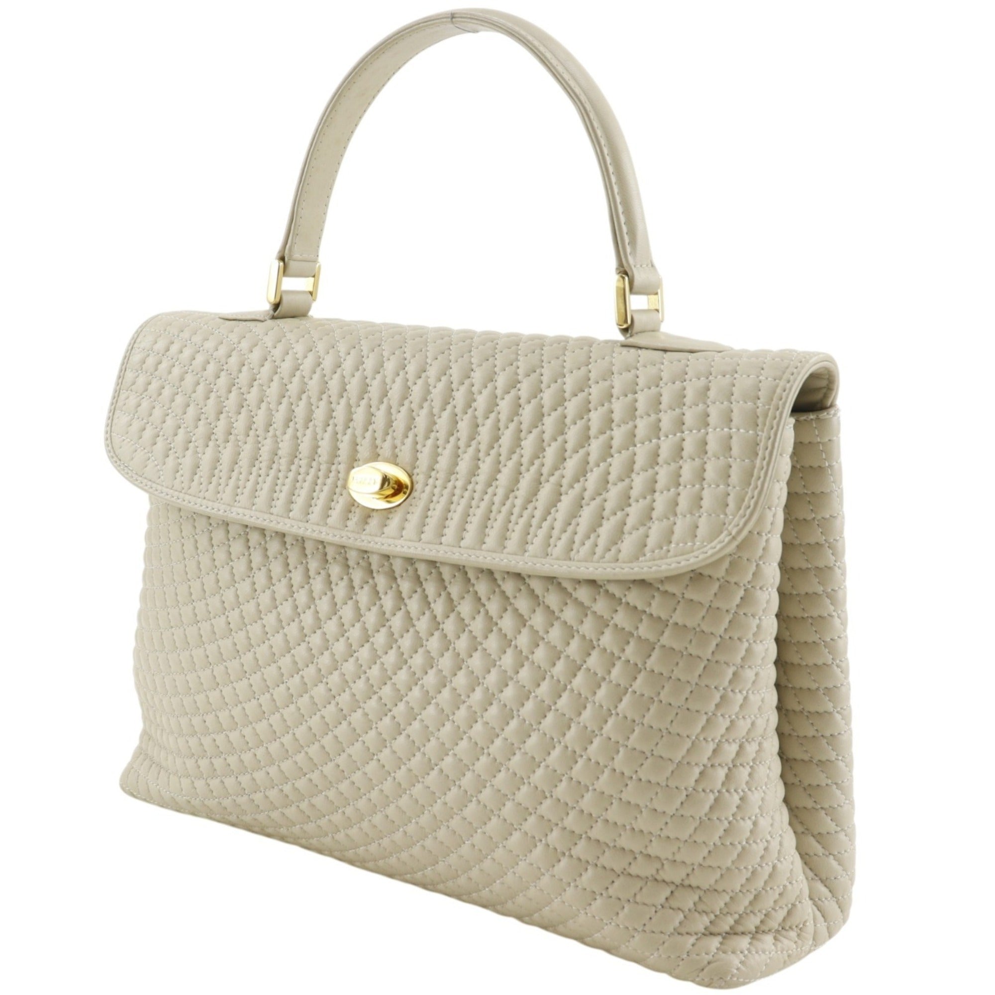 Bally Beige Leather Handbag (Pre-Owned)