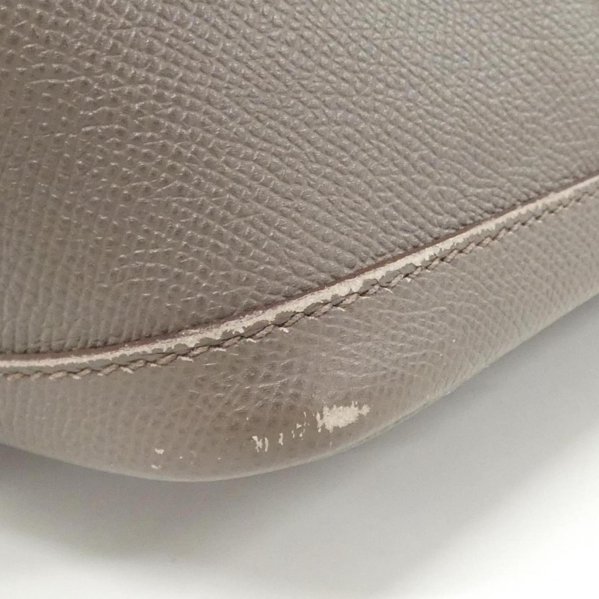 Hermes Etain Gray Epsom Leather Handbag (Pre-Owned)