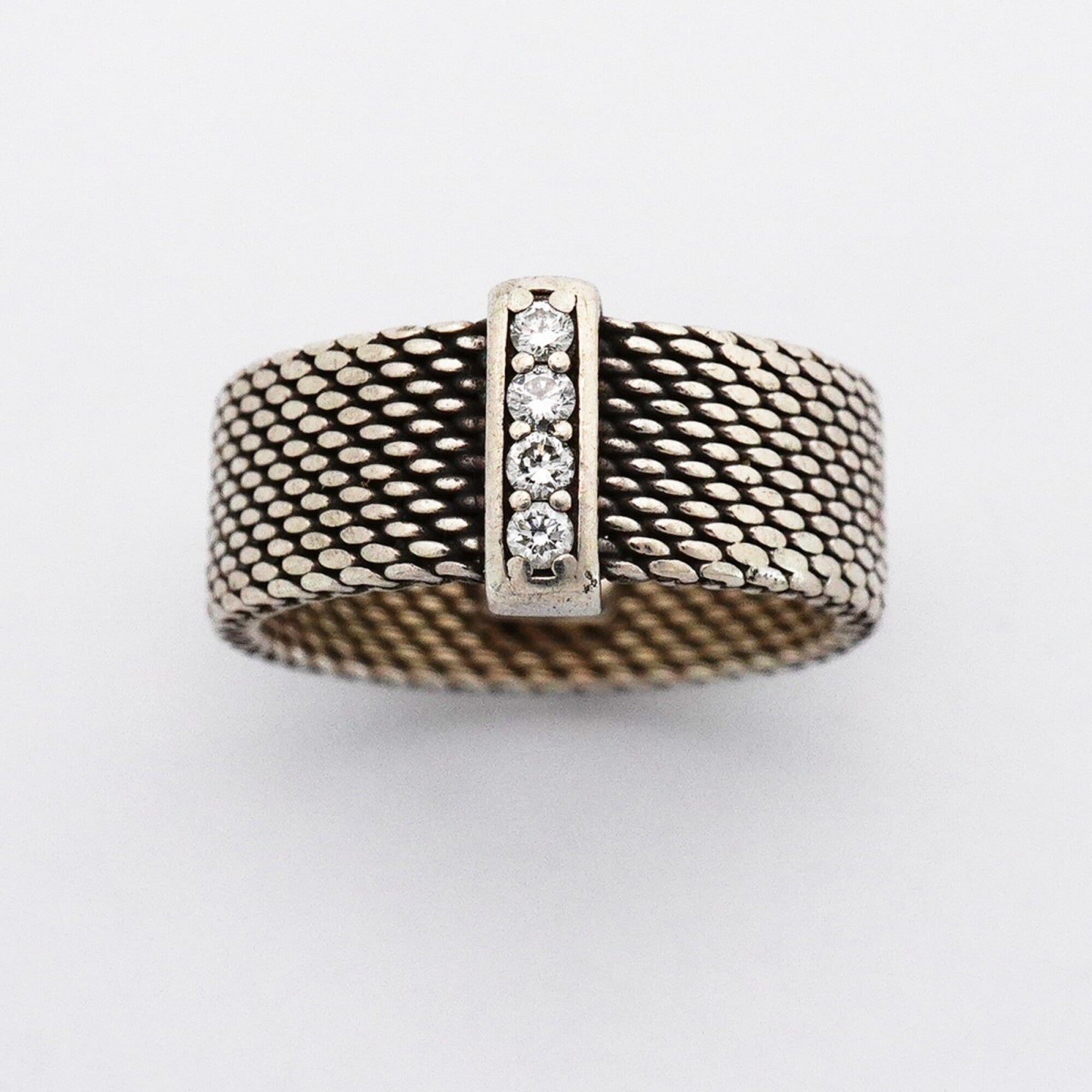 Tiffany Silver 925 Band Ring (Pre-Owned)