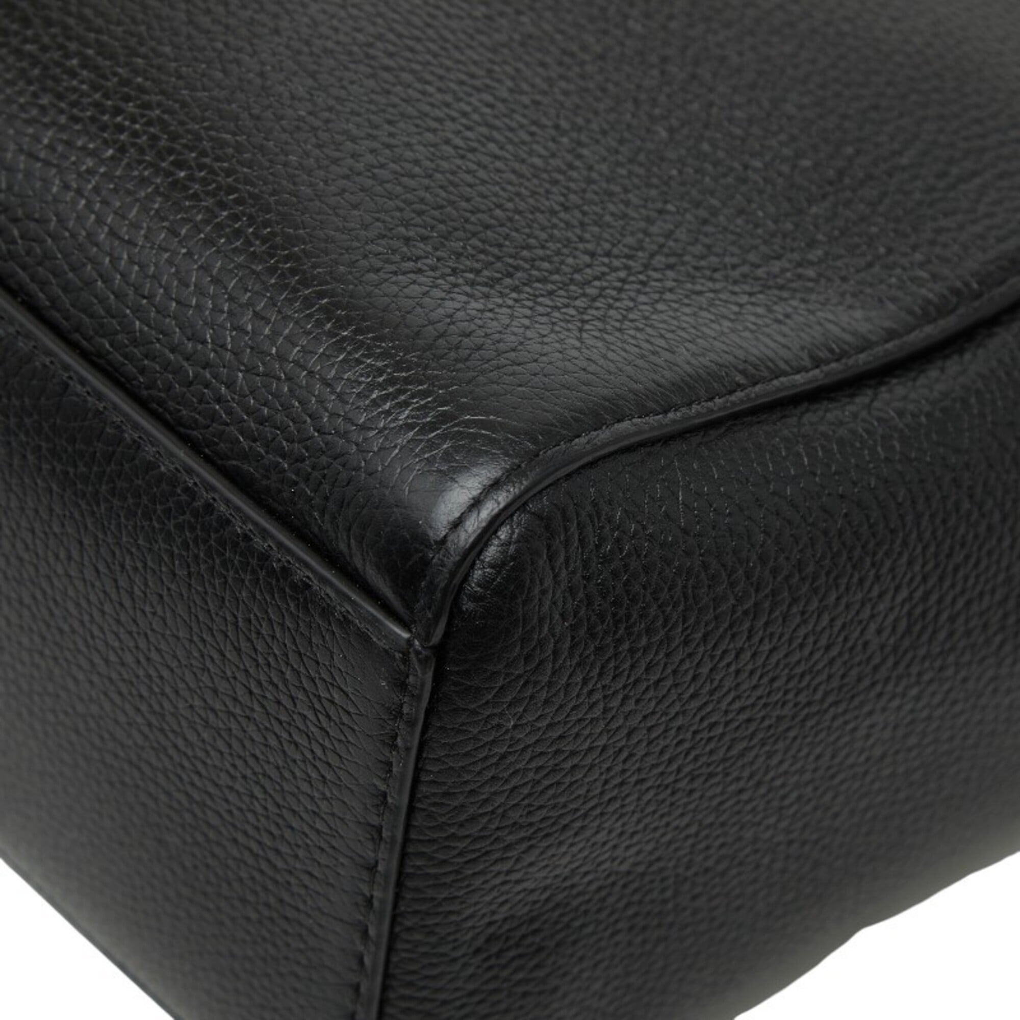 Michael Kors Black Leather Tote Bag (Pre-Owned)