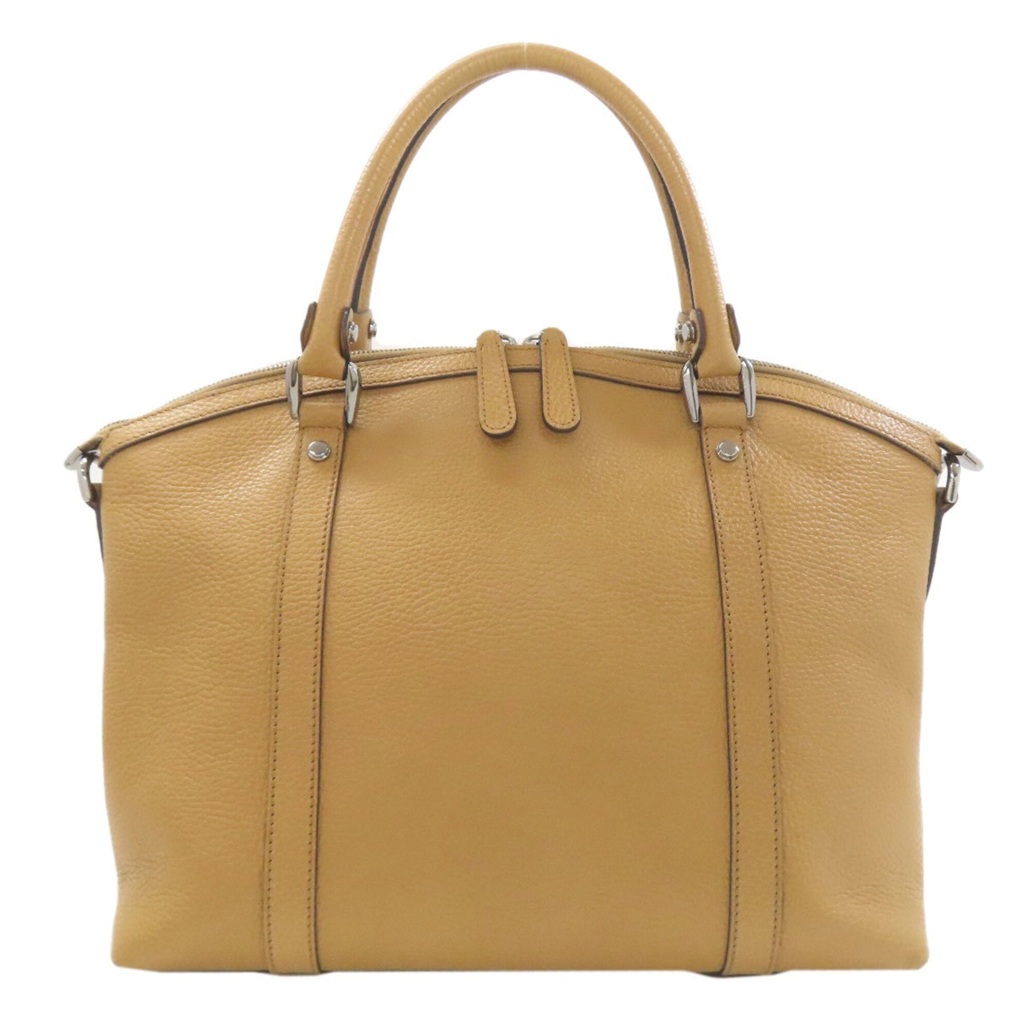 Gucci Beige Leather Tote Bag (Pre-Owned)