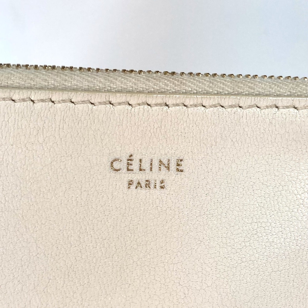 Celine White Leather Clutch Bag (Pre-Owned)