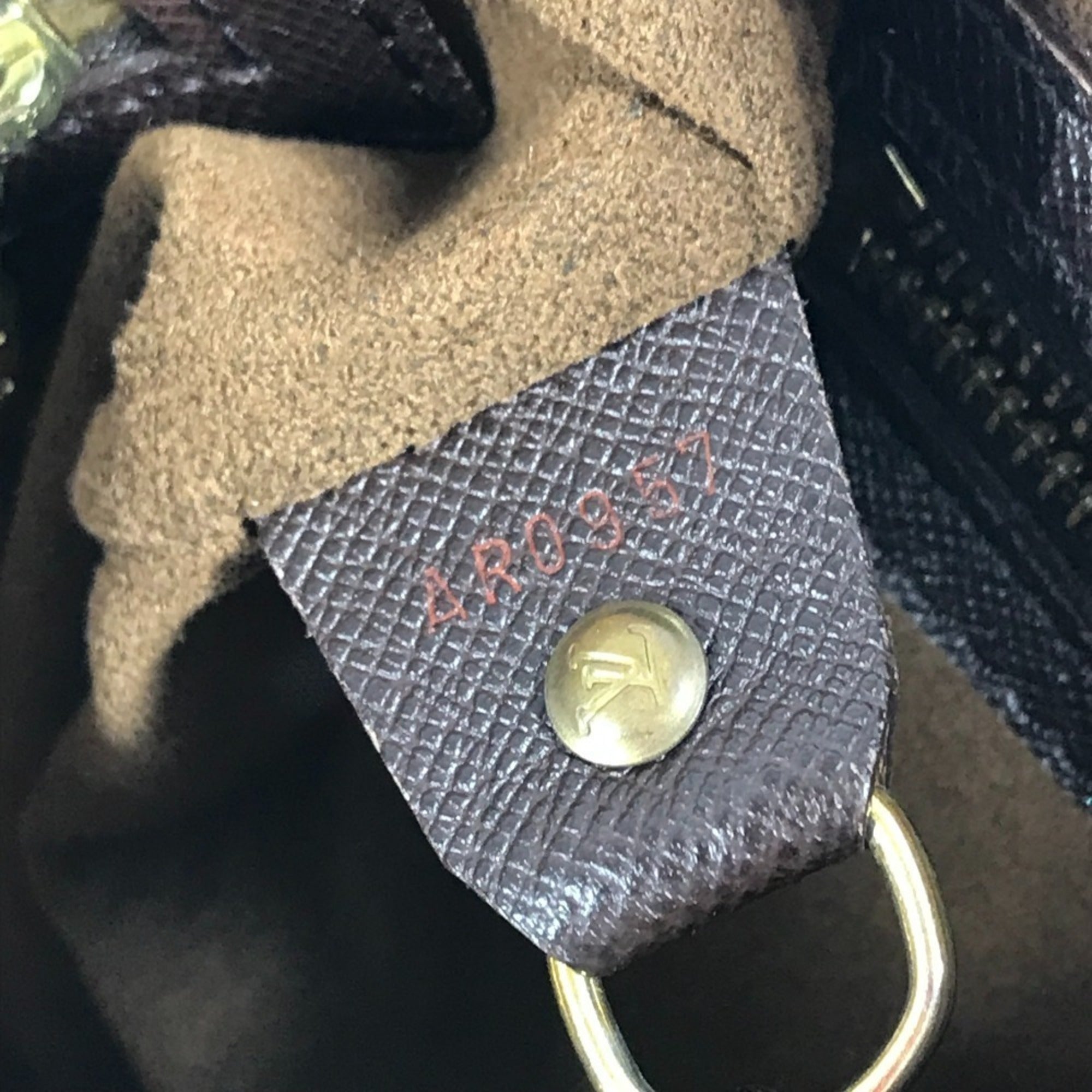Louis Vuitton Brown Damier Canvas Ebene Damier Canvas Pouch Shoulder Bag Tote Bag (Pre-Owned)