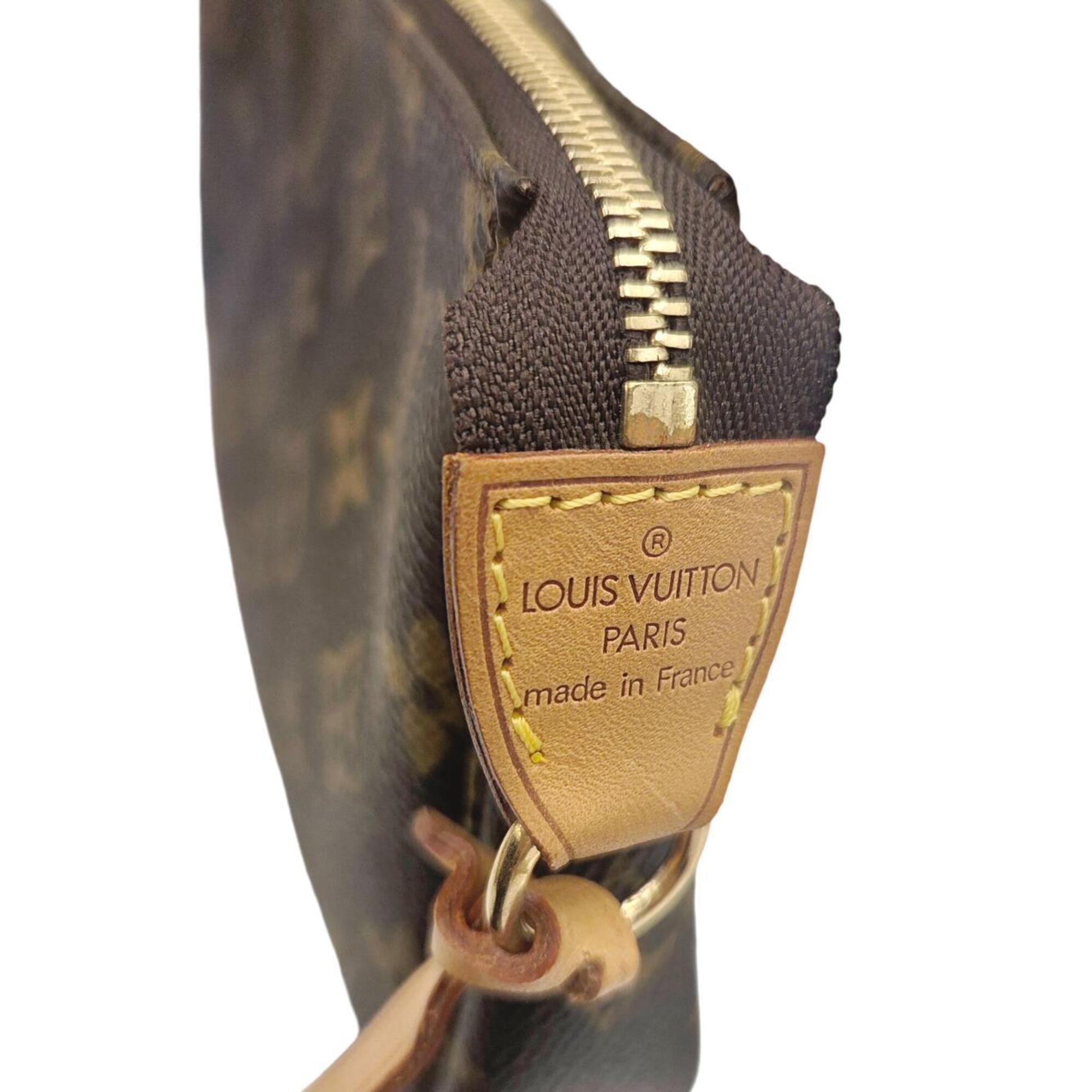 Louis Vuitton Brown Monogram Handbag Pochette Pouch (Pre-Owned)