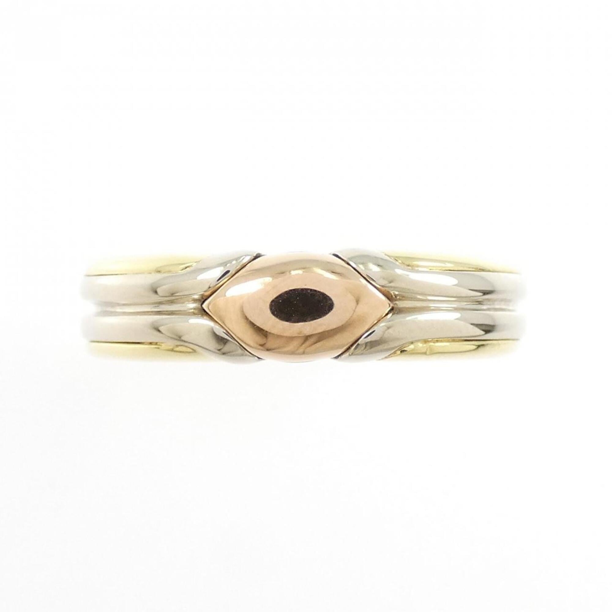 Bvlgari Yellow Gold (18K) Pink Gold (18K) White Gold (18K) Band Ring (Pre-Owned)