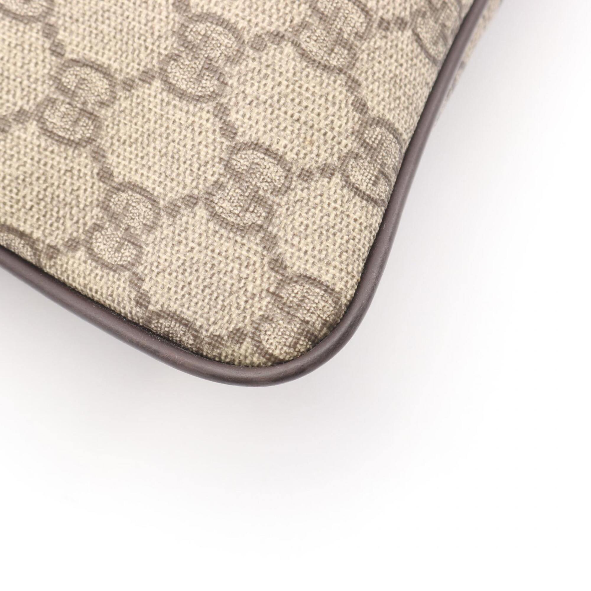 Gucci Beige Brown Pvc Leather Handbag Shoulder Bag (Pre-Owned)