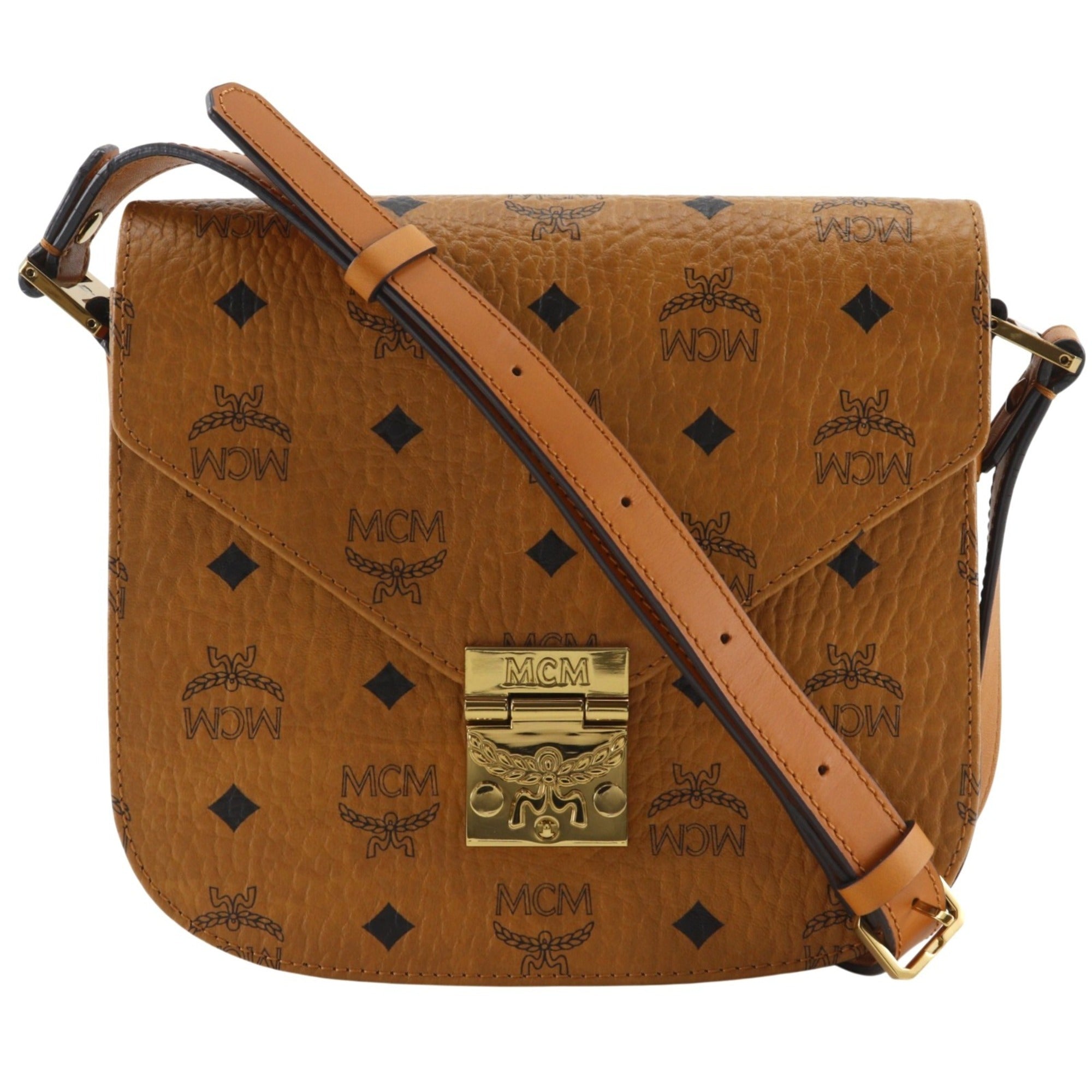 Mcm Brown Pvc Shoulder Bag (Pre-Owned)