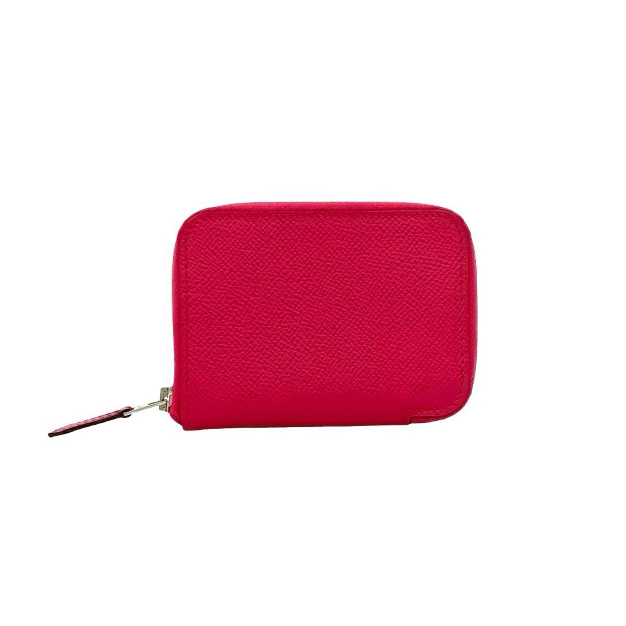Hermes Pink Leather Coin Purse/Coin Case (Pre-Owned)
