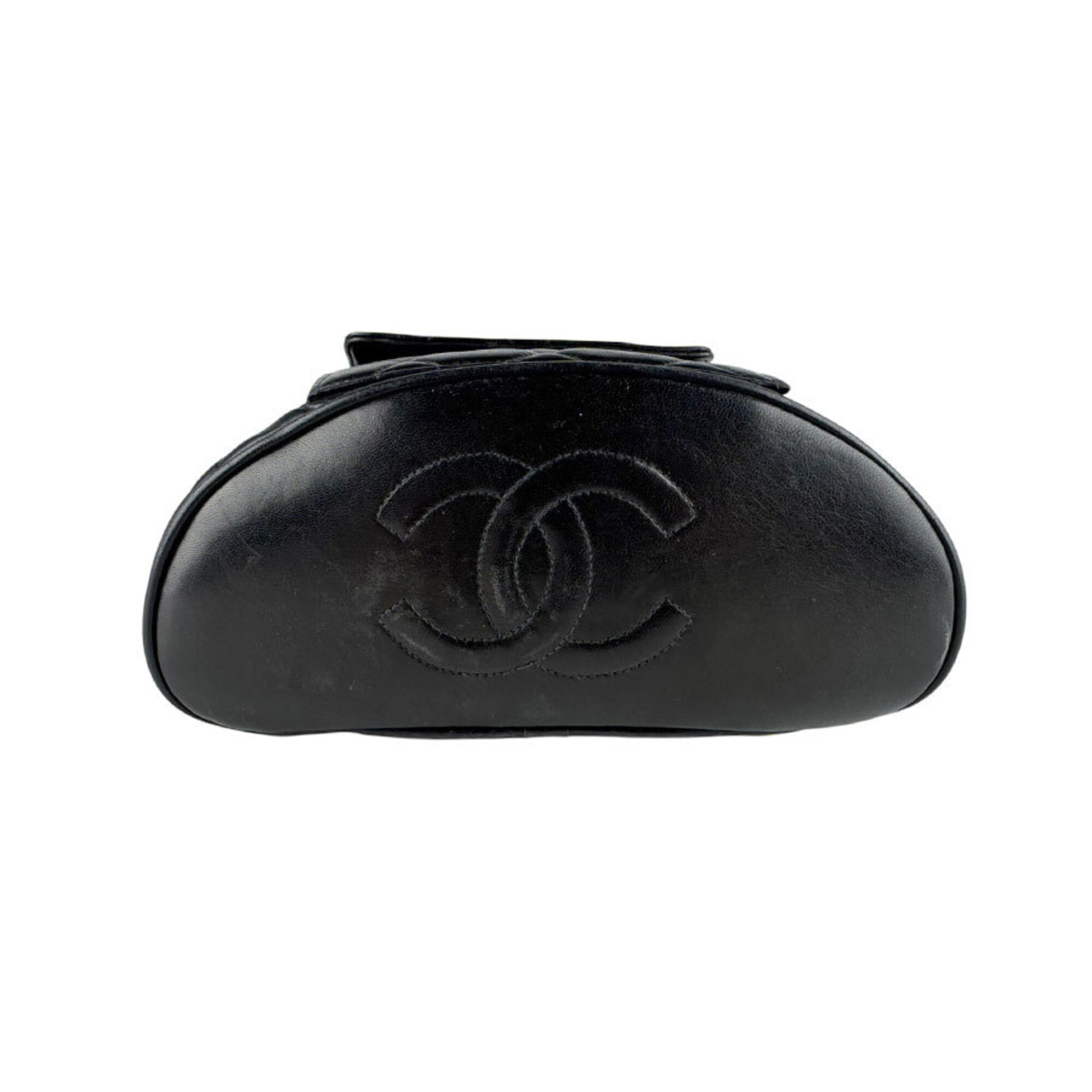 Chanel Black Leather Backpack (Pre-Owned)
