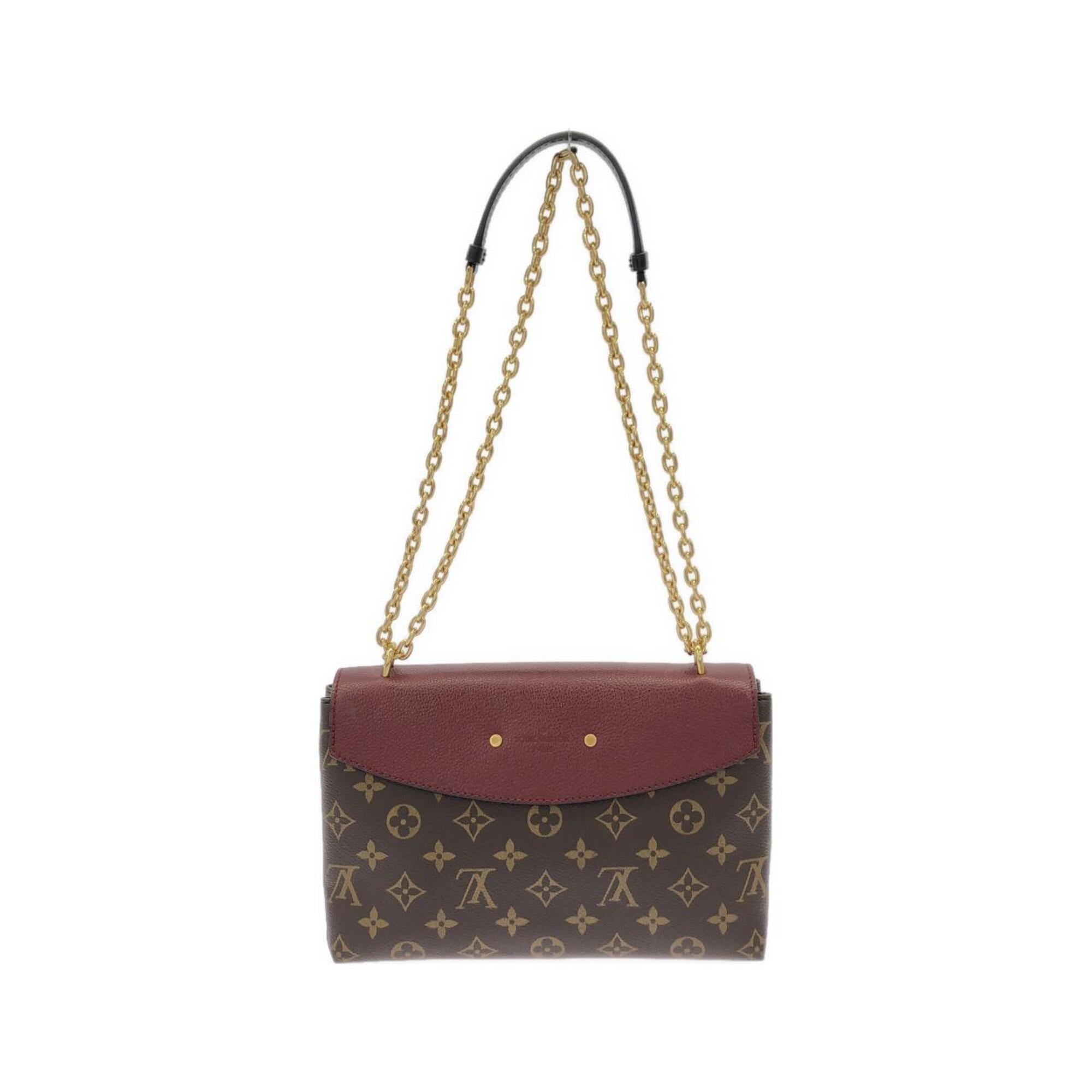 Louis Vuitton Bordeaux Marron Coated Canvas Leather Shoulder Bag (Pre-Owned)