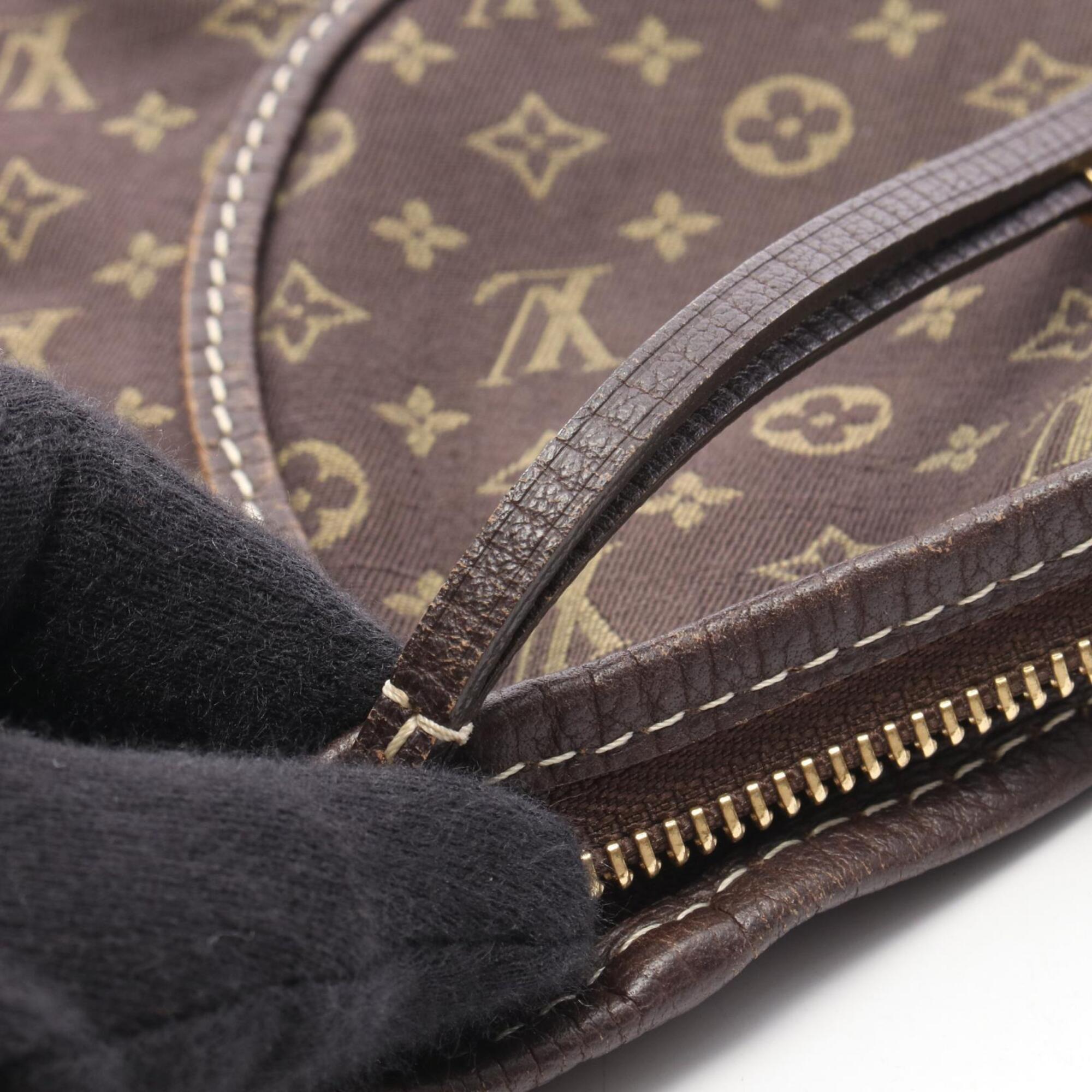 Louis Vuitton Monogram Mini Lin Brown Ebene Monogram Mini Lin Leather Handbag Shoulder Bag (Pre-Owned)