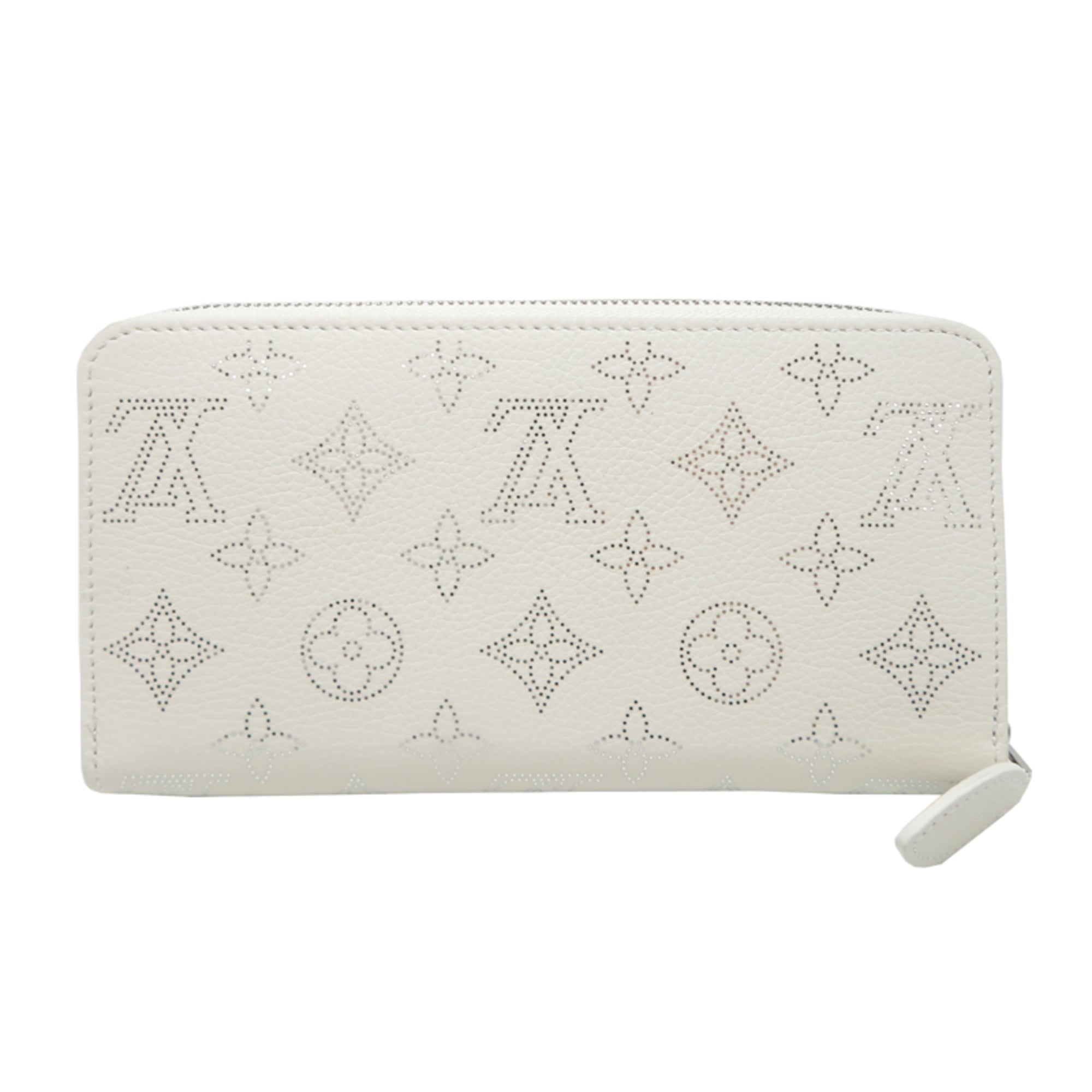Louis Vuitton White Mahina Leather Long Wallet (Bi-Fold) (Pre-Owned)