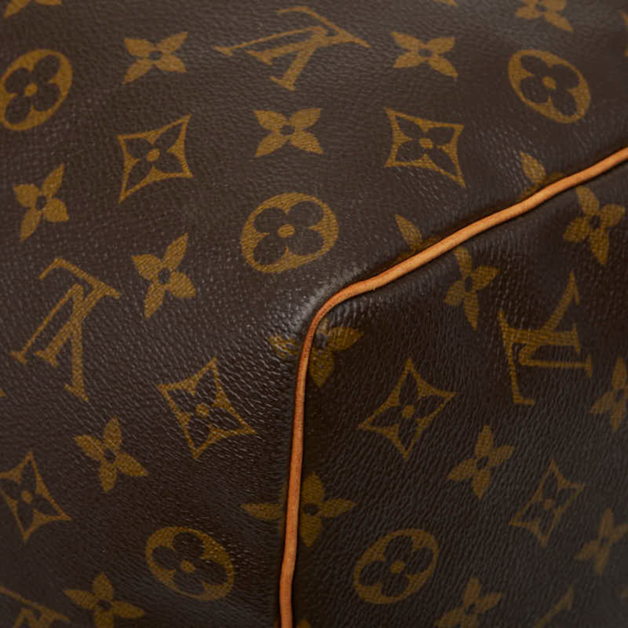 Louis Vuitton Brown Pvc Leather Boston Bag (Pre-Owned)