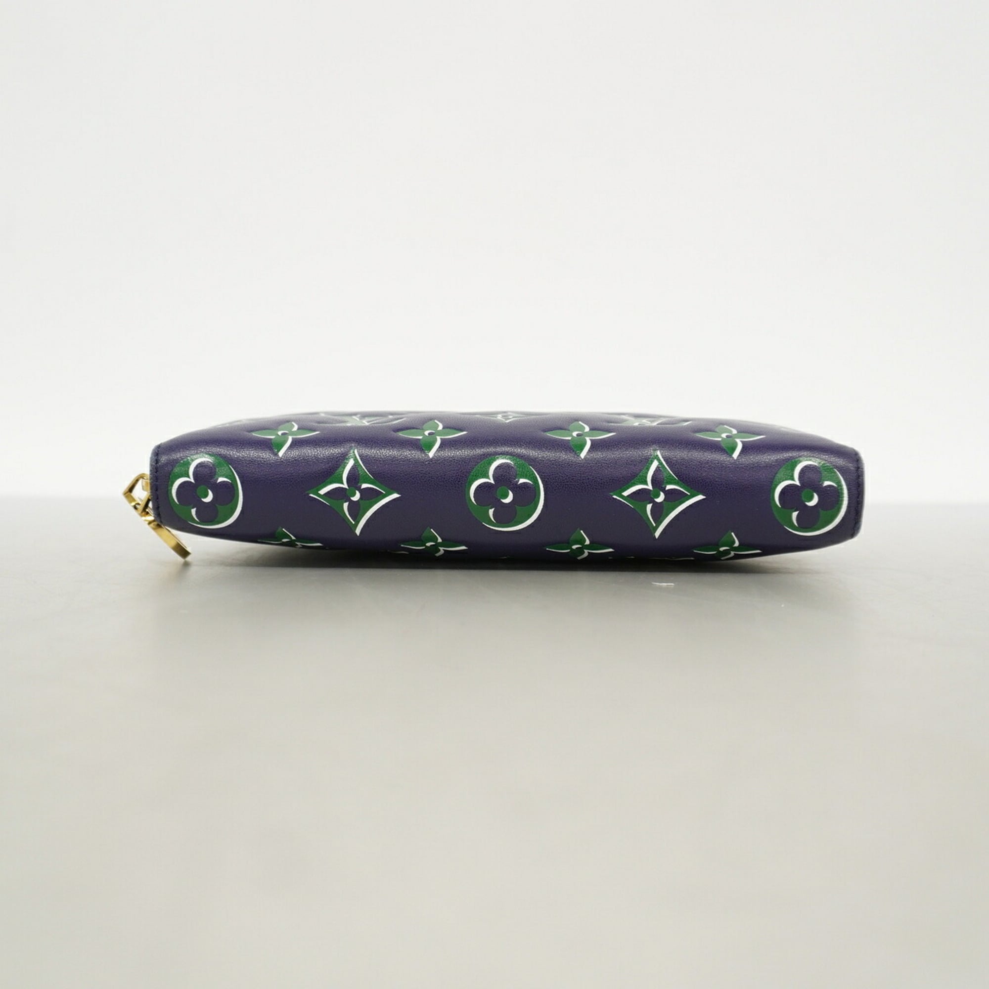 Louis Vuitton Green Navy Long Wallet (Bi-Fold) (Pre-Owned)