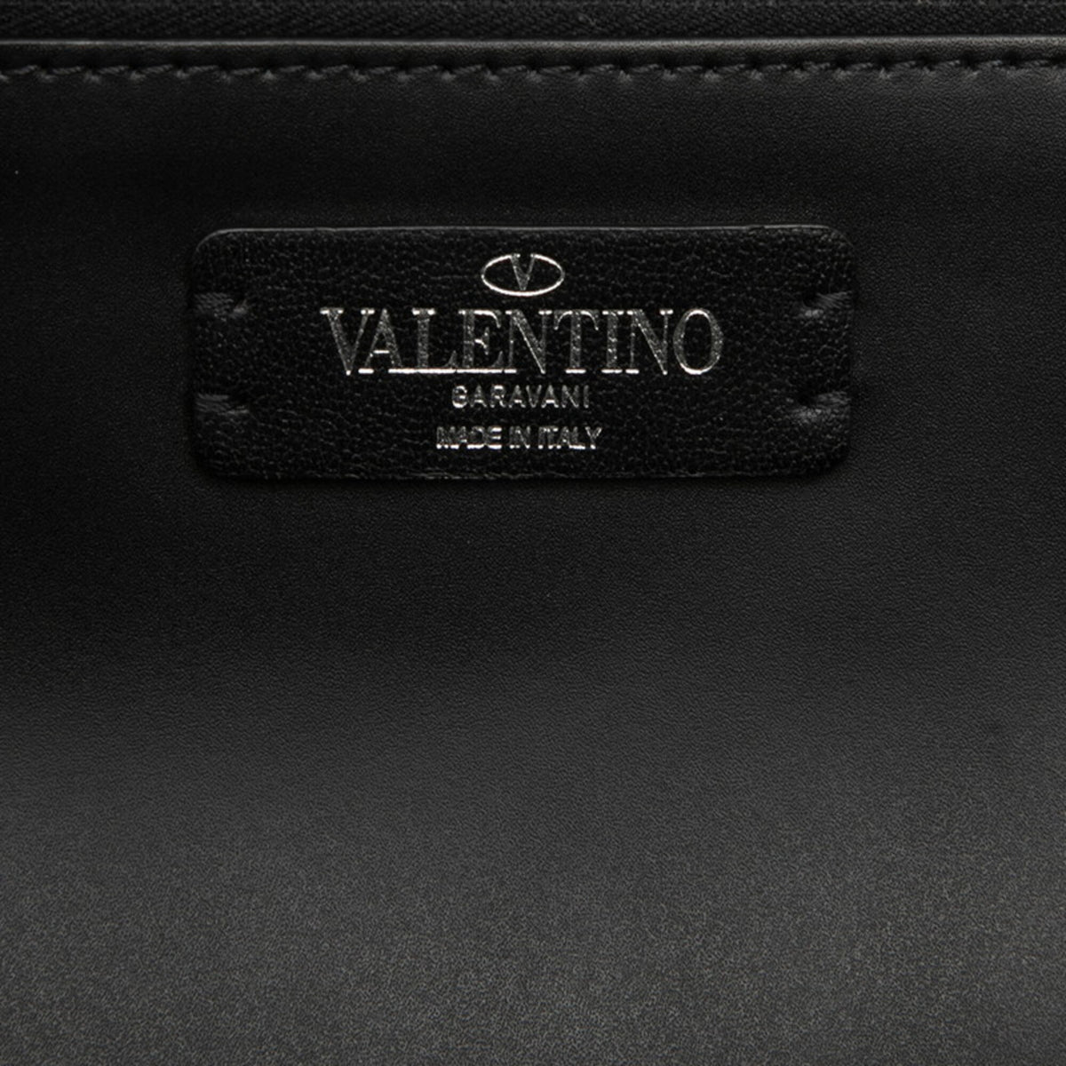 Valentino Black Leather Handbag Tote Bag (Pre-Owned)