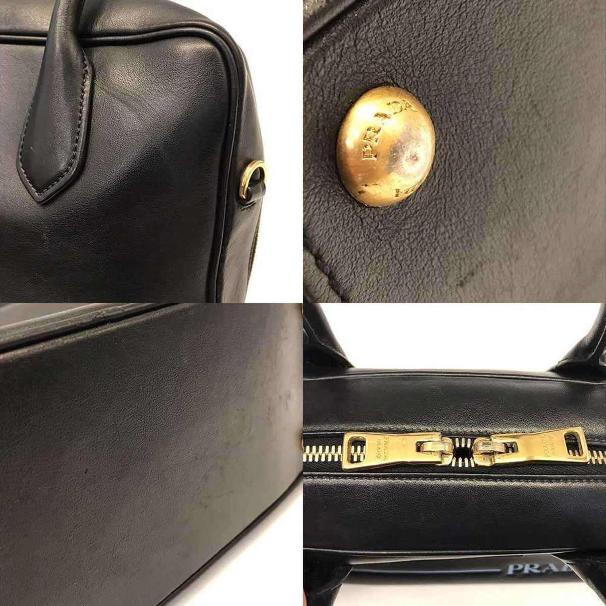 Prada Mirage Black Handbag (Pre-Owned)