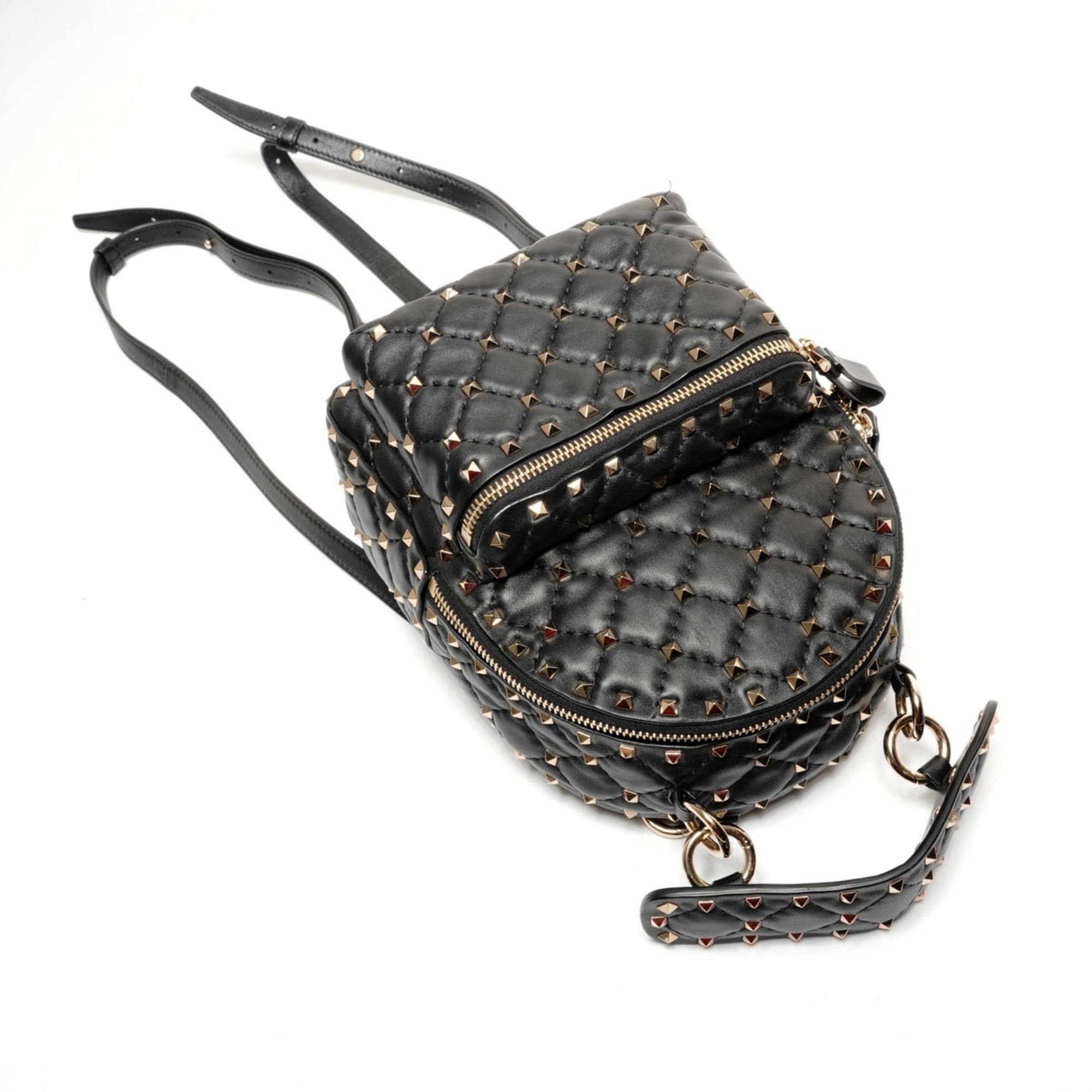 Valentino Black Leather Backpack (Pre-Owned)