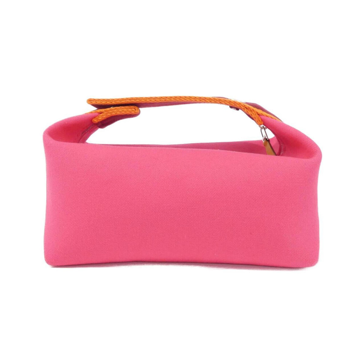 Hermes Silver Canvas Pouch (Pre-Owned)