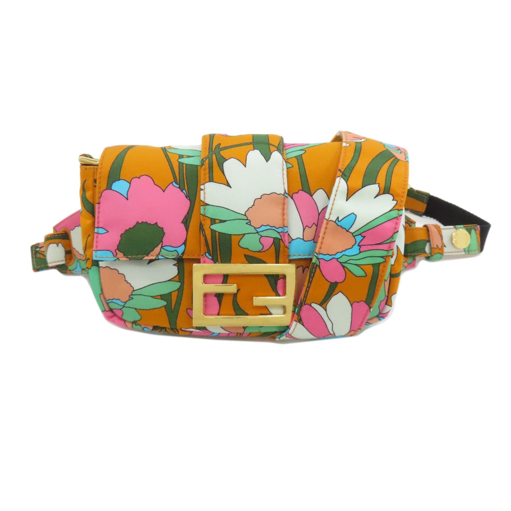 Fendi Orange Nylon Fanny Pack (Pre-Owned)