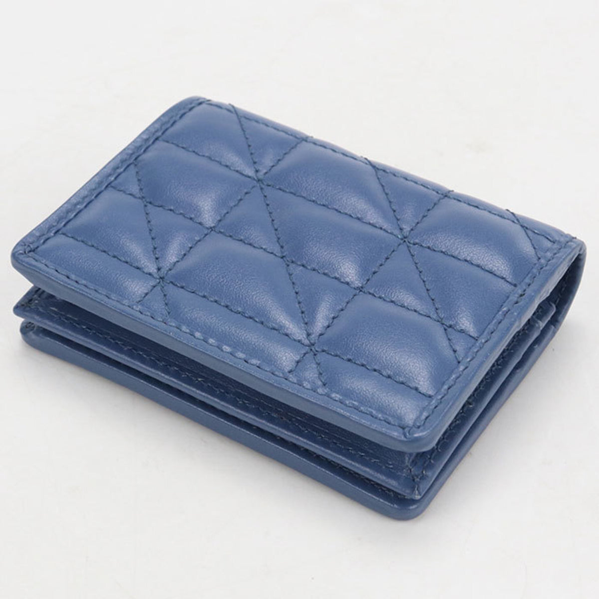 Gucci Blue Leather Wallet (Bi-Fold) (Pre-Owned)