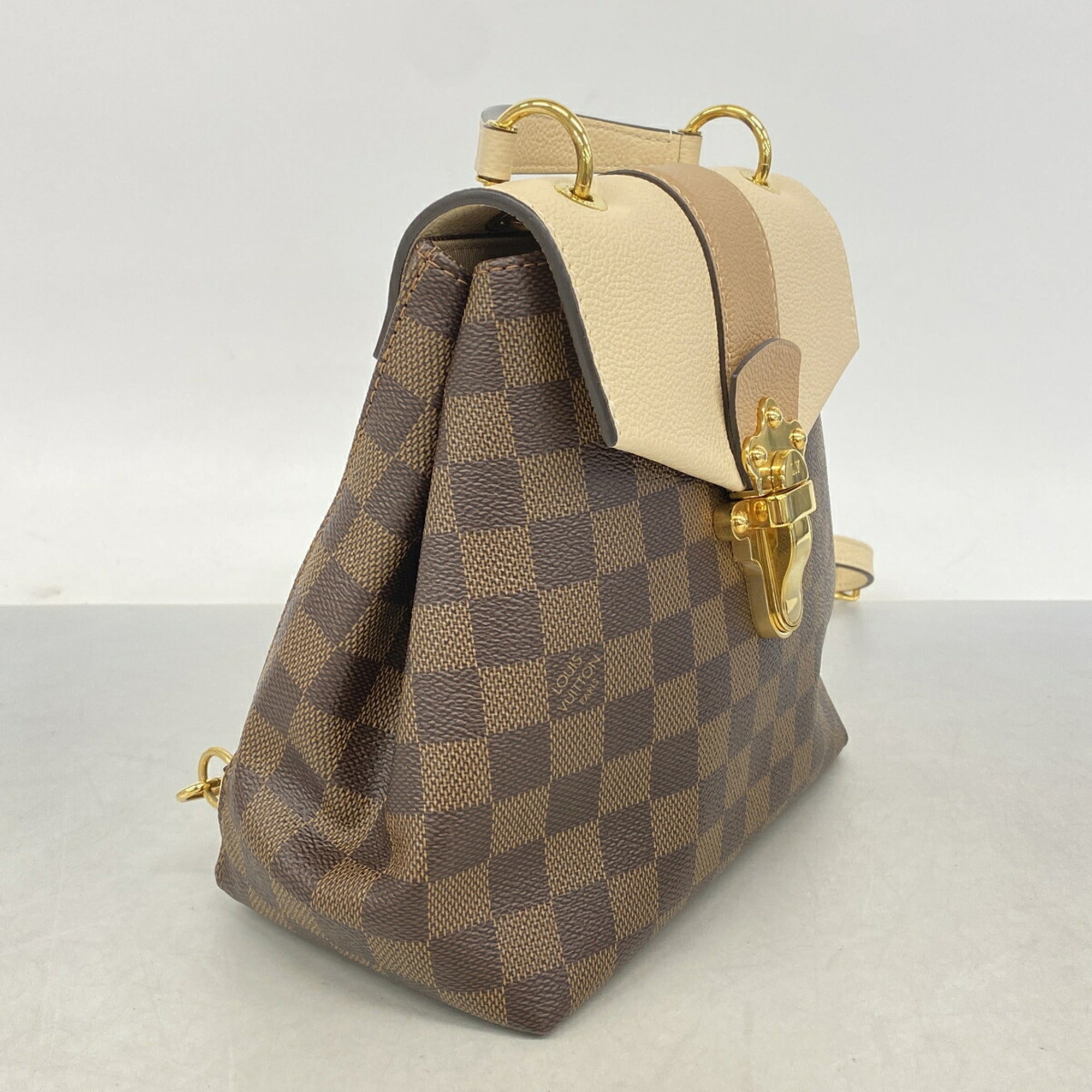 Louis Vuitton Cream Ebene Backpack (Pre-Owned)