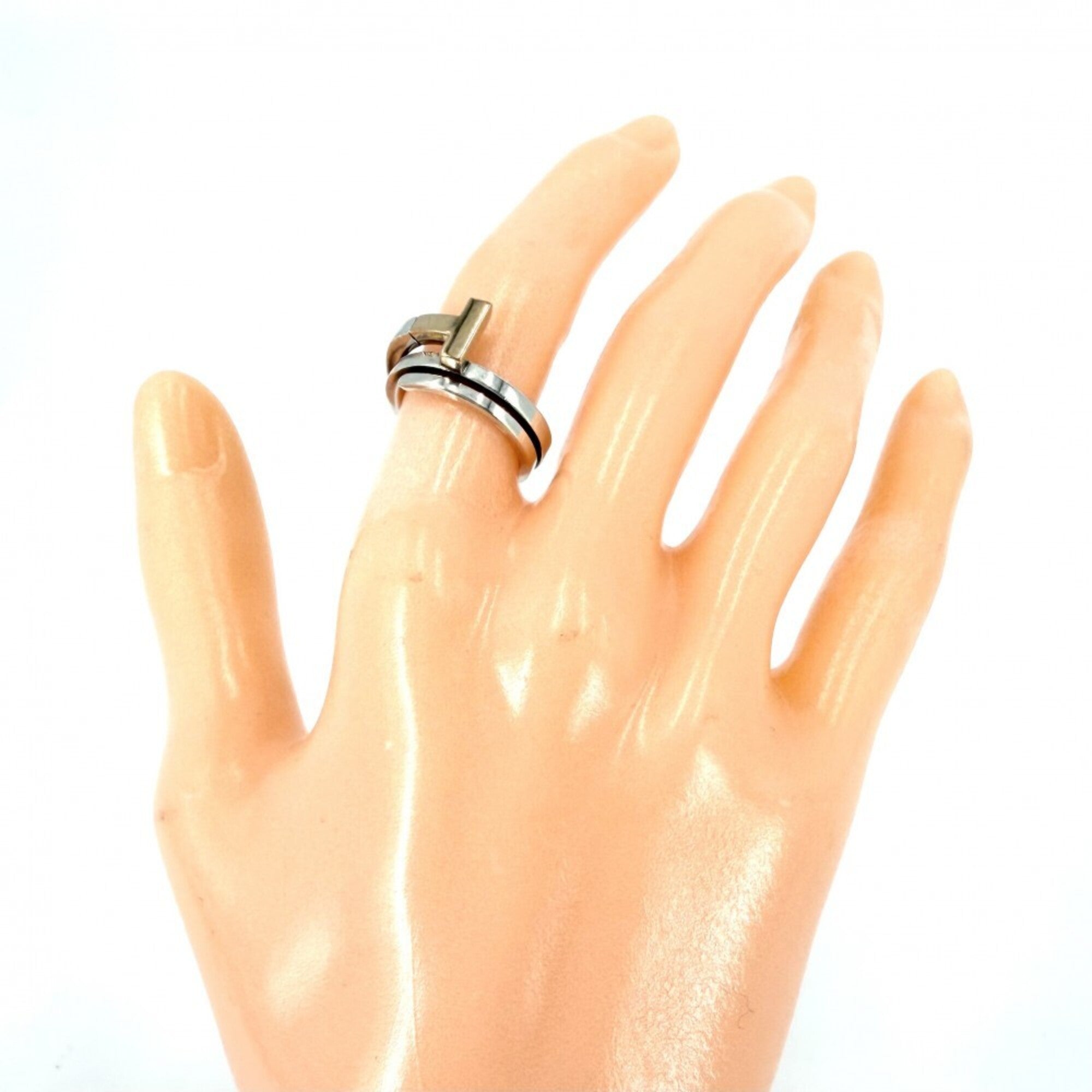 Tiffany Gold Silver Band Ring (Pre-Owned)