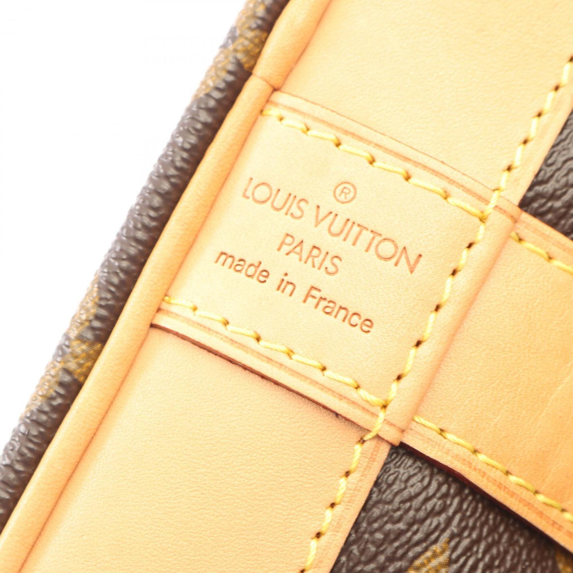 Louis Vuitton Brown Monogram Coated Canvas Leather Boston Bag Handbag (Pre-Owned)