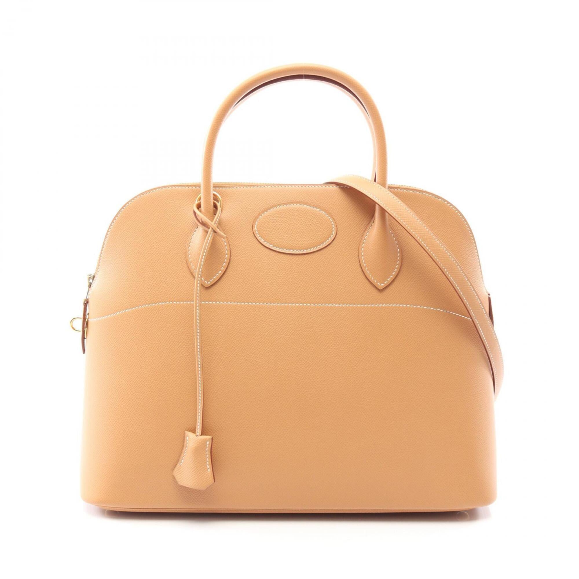 Hermes Beige Natural Courchevel Leather Handbag (Pre-Owned)
